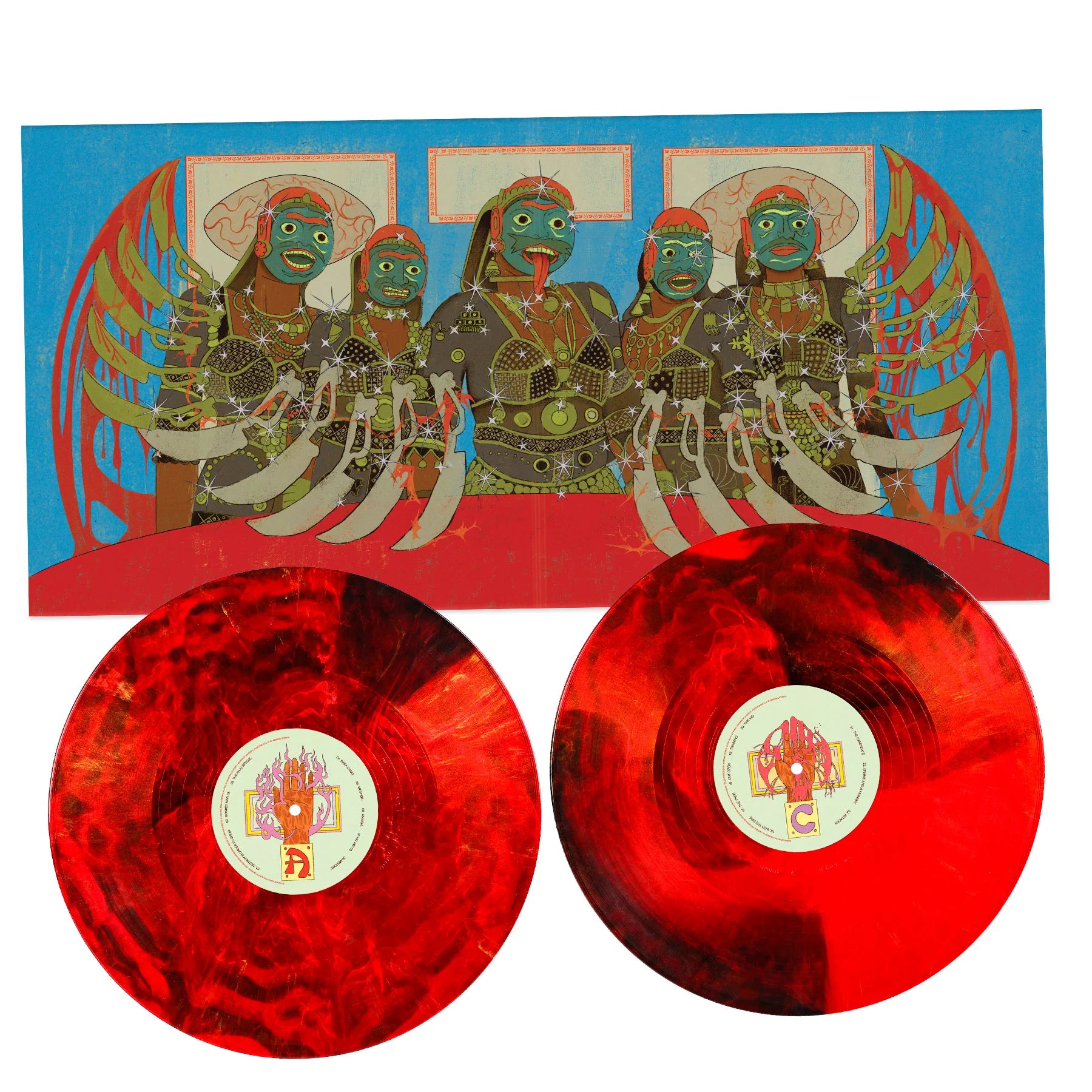 Jed Kurzel - Monkey Man (OST): Limited Blood Red, Black and Metallic Gold Vinyl 2LP