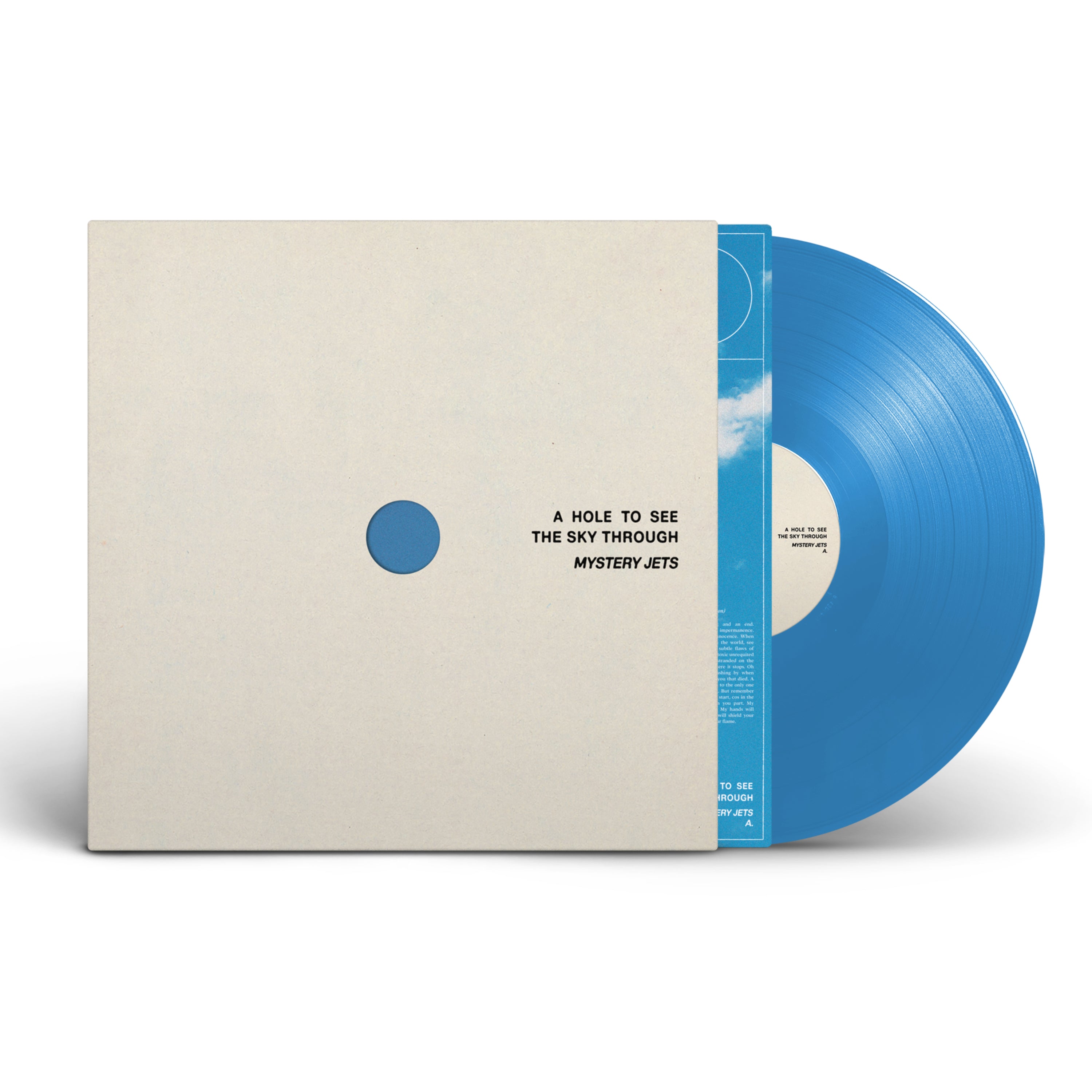 Mystery Jets - A Hole To See The Sky Through: Signed Blue Vinyl LP
