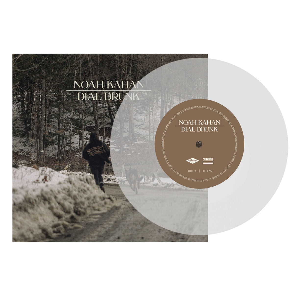 Noah Kahan - Dial Drunk: Limited Clear Vinyl 7" Single