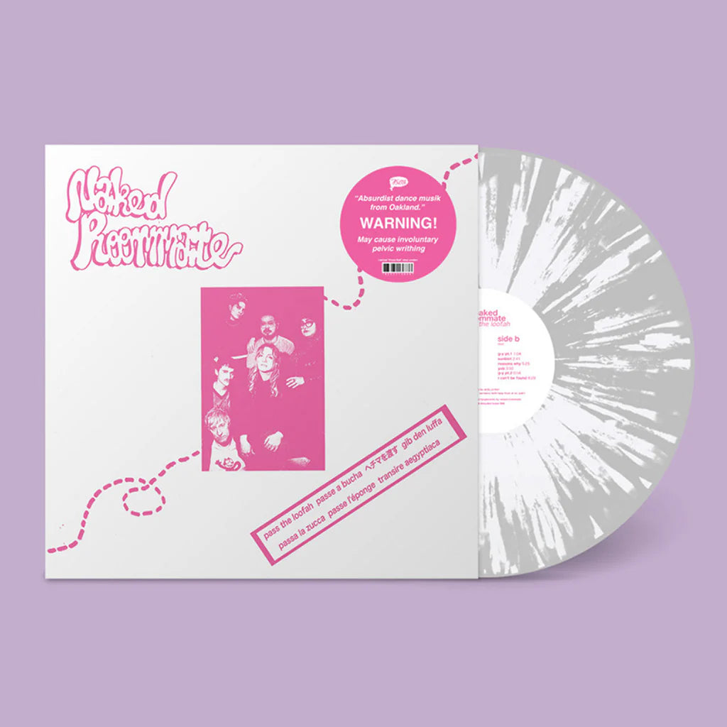 Naked Roommate - Pass The Loofah: Limited Metallic Silver & White Splatter Vinyl LP