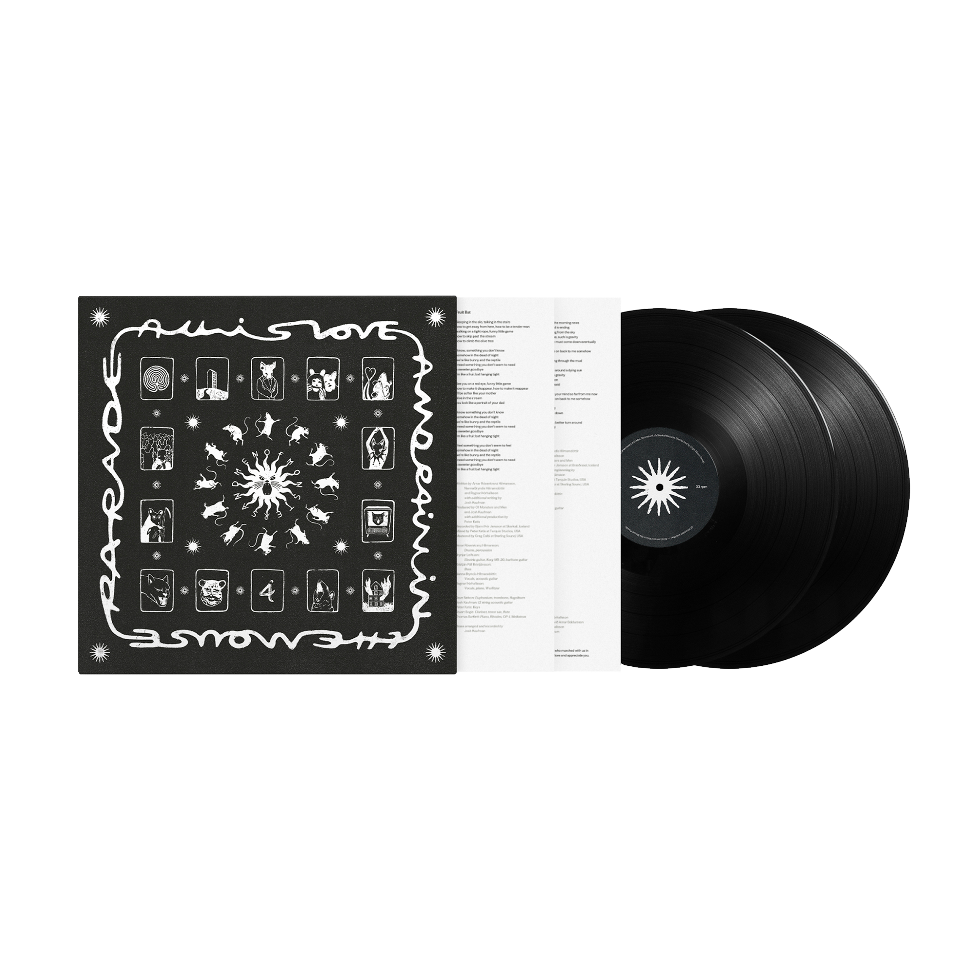 Of Monsters and Men - All Is Love and Pain in the Mouse Parade Standard Black 2LP Vinyl