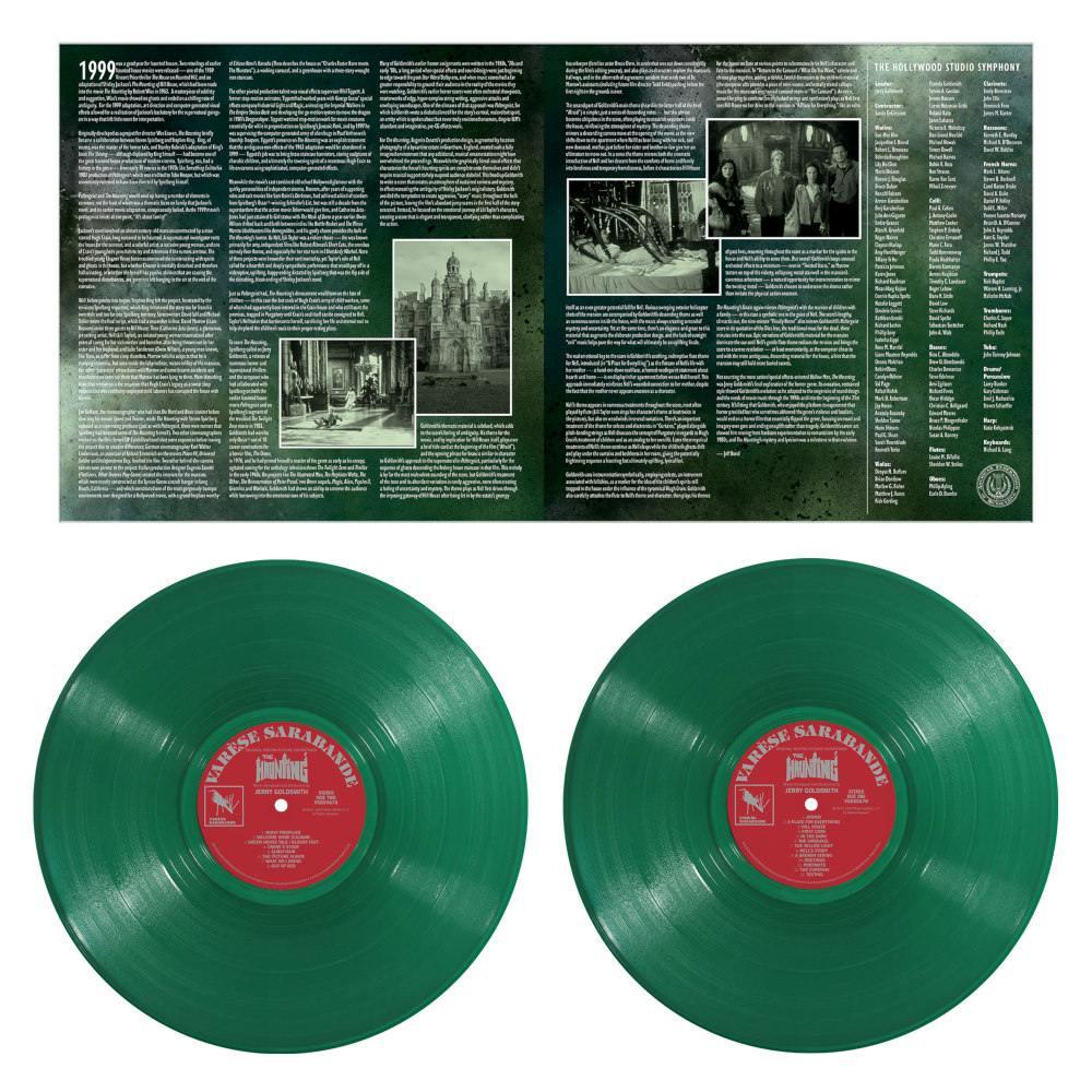 Jerry Goldsmith - The Haunting (OST): Limited Translucent Green Vinyl 2LP