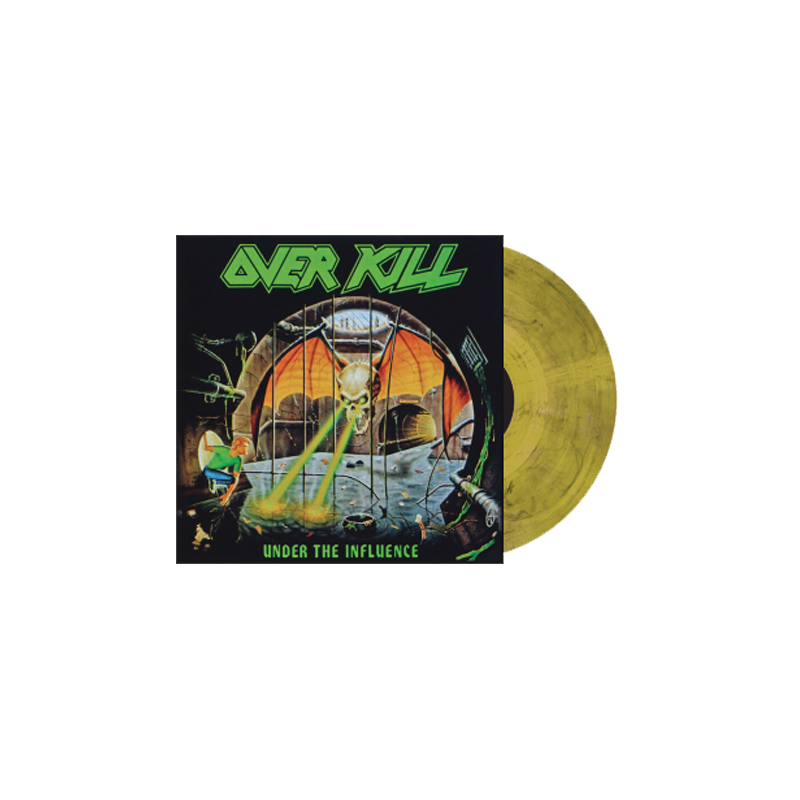 Overkill - Under The Influence: Limited Edition Yellow & Black Marble Vinyl LP