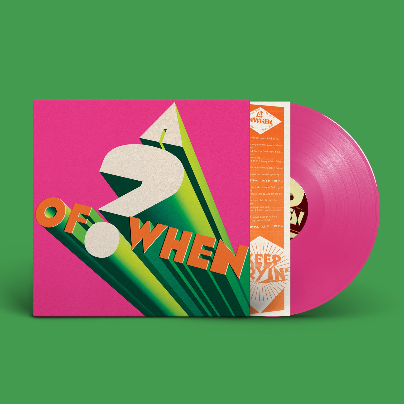 Panda Bear & Sonic Boom - A ? Of When: Limited Edition Pink vinyl & "3D" Embossed Sleeve