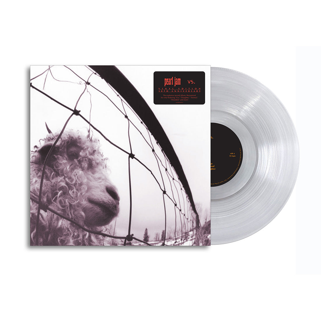 Pearl Jam - Vs (30th Anniversary): Limited Clear Vinyl LP