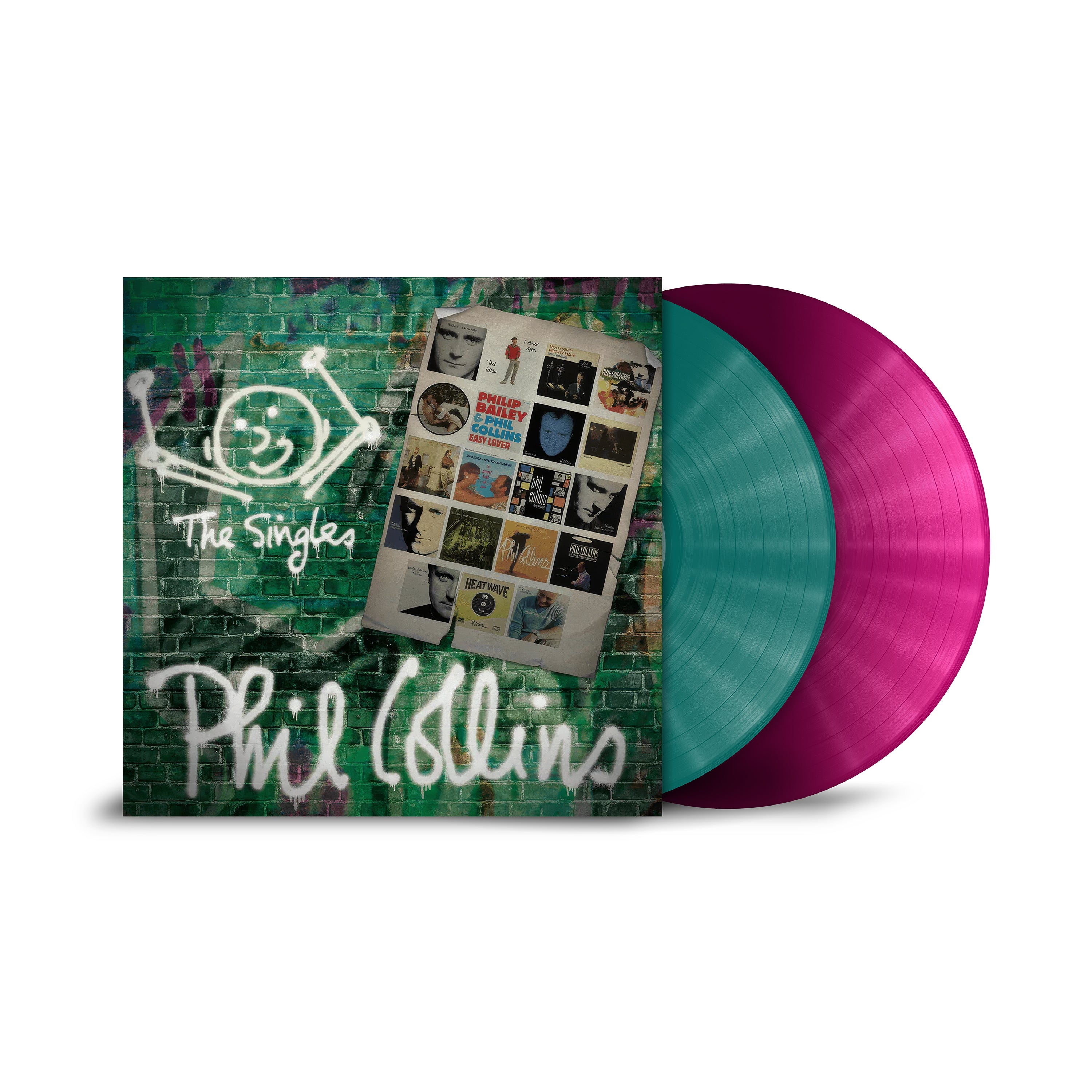Phil Collins - The Singles: Transparent Petrol & Magenta Vinyl 2LP