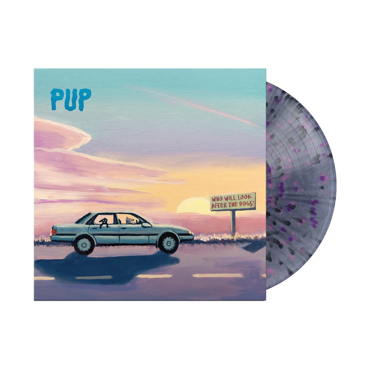 PUP - Who Will Look After The Dogs?: Limited Black Smoke with Black, Pink & Purple Splatter Vinyl LP