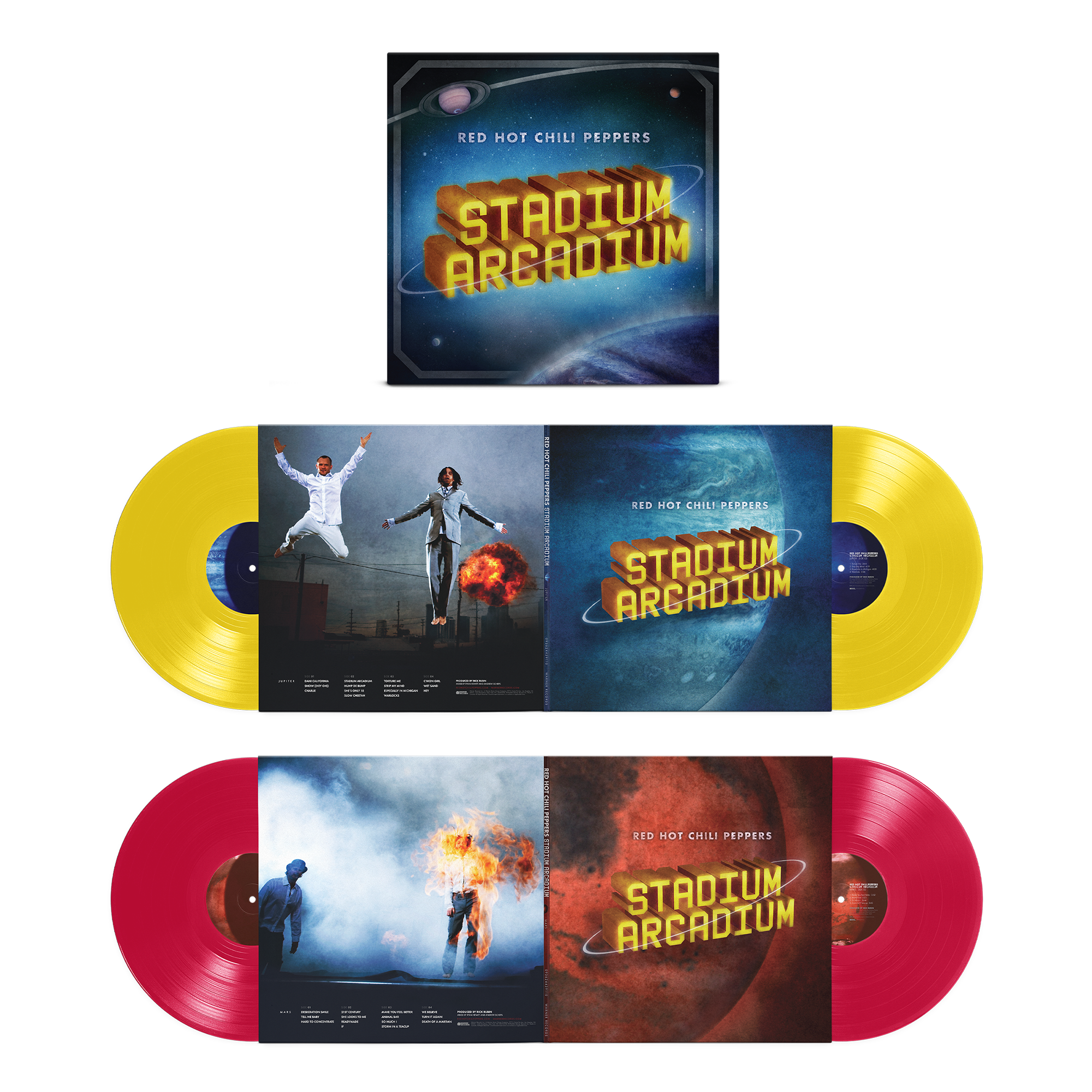 Red Hot Chili Peppers - Stadium Arcadium (20th Anniversary): Canary Yellow & Apple Red Vinyl 4LP