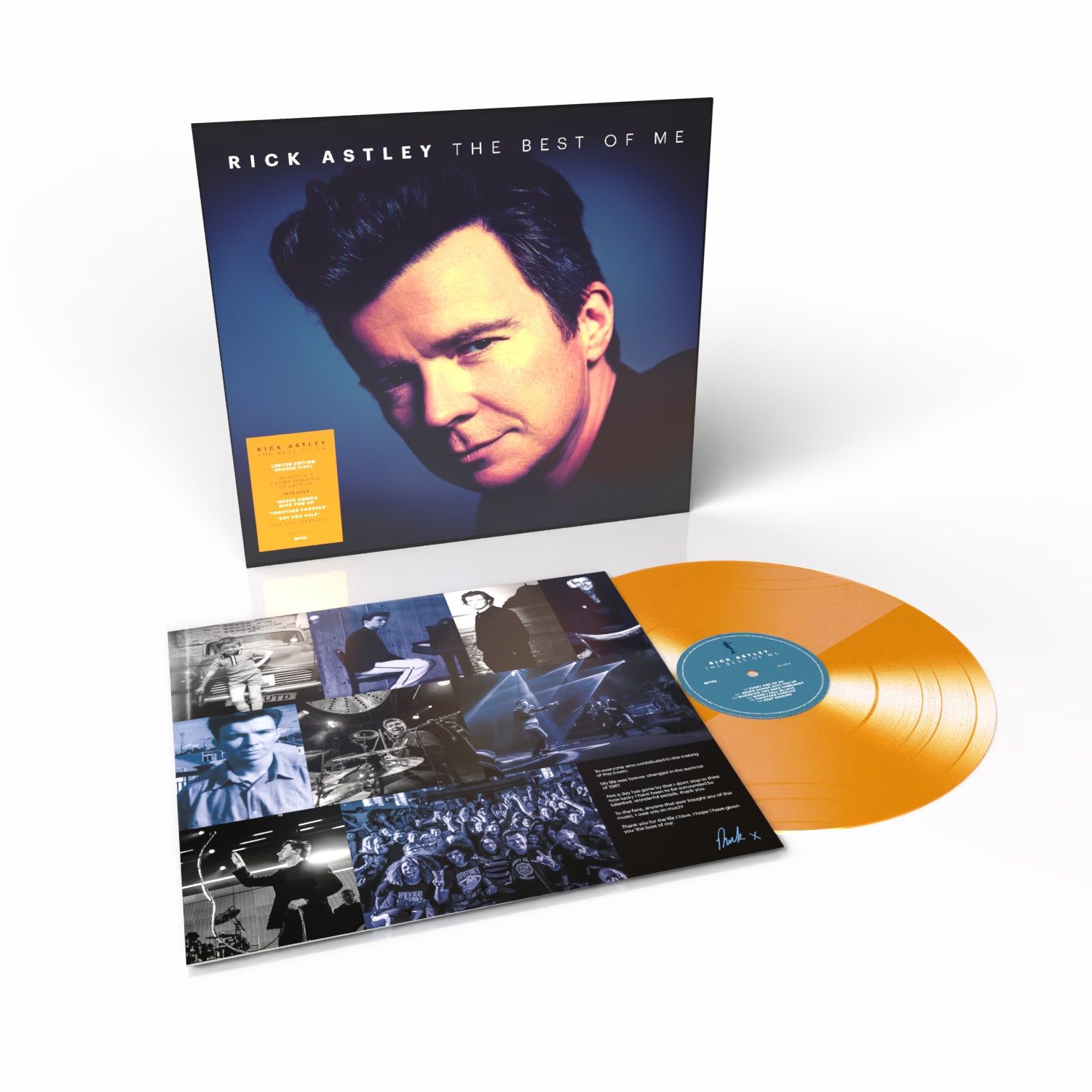 Rick Astley - The Best of Me: Exclusive Orange Vinyl LP