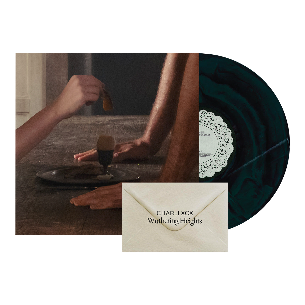 Charli XCX - Wuthering Heights: Black & Green Marbled Vinyl LP - The ...