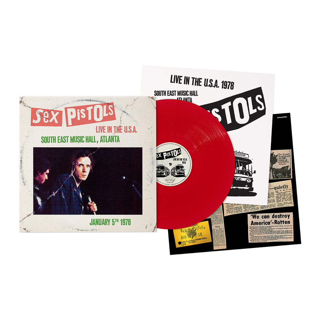 Sex Pistols Live In The Usa 1978 Atlanta Red Vinyl Lp Sound Of Vinyl 