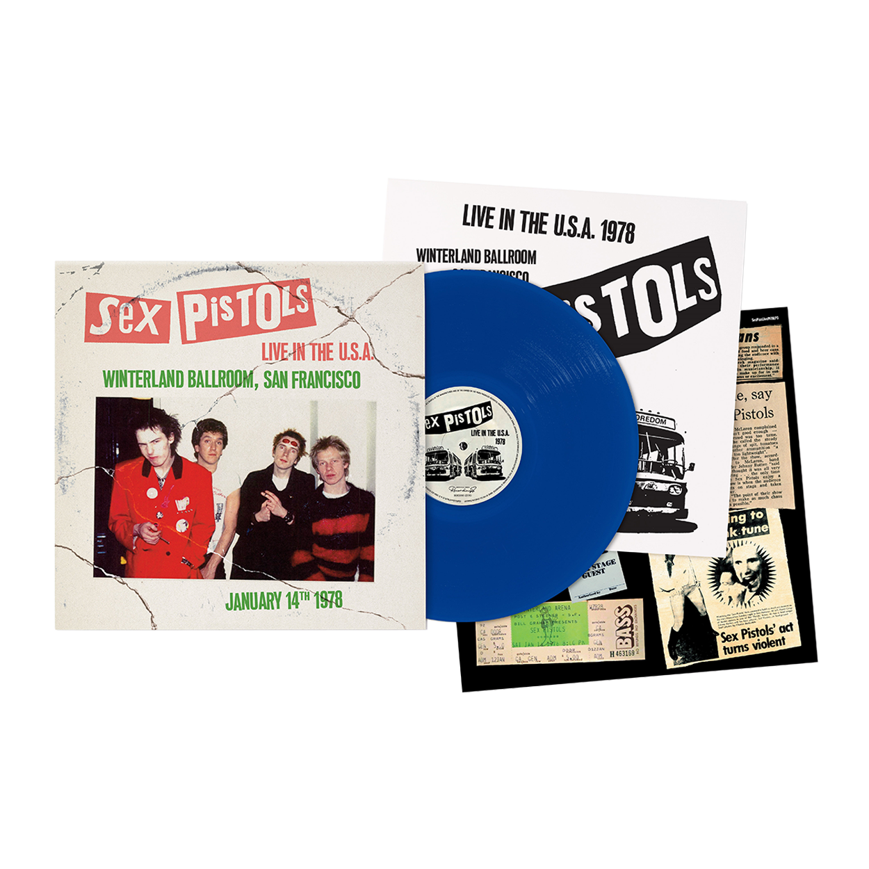 Sex Pistols - Live In The USA 1978 – San Francisco: Blue Vinyl LP