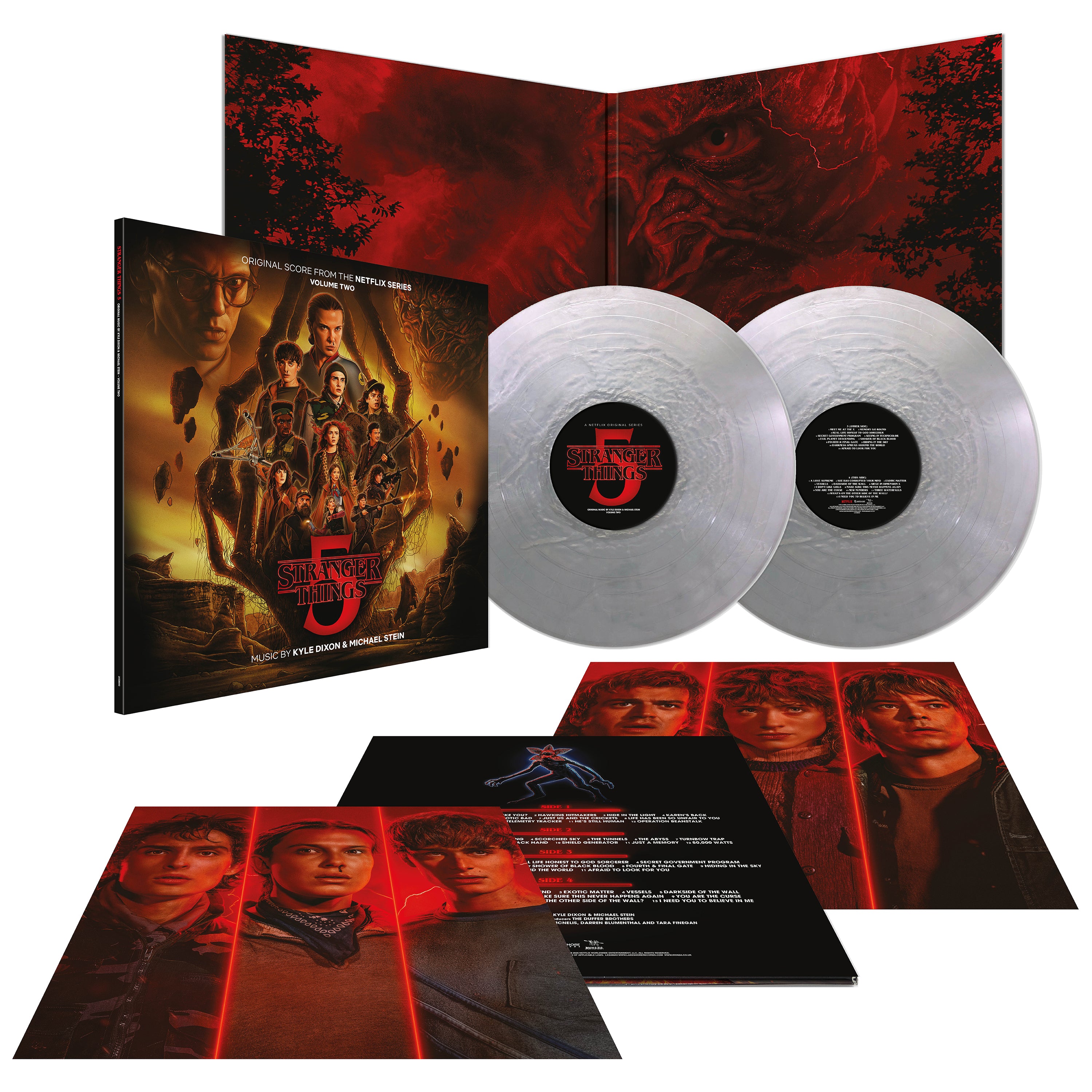 Kyle Dixon & Michael Stein - Stranger Things 5 (Original Score - Volume Two): Metallic Silver Vinyl 2LP