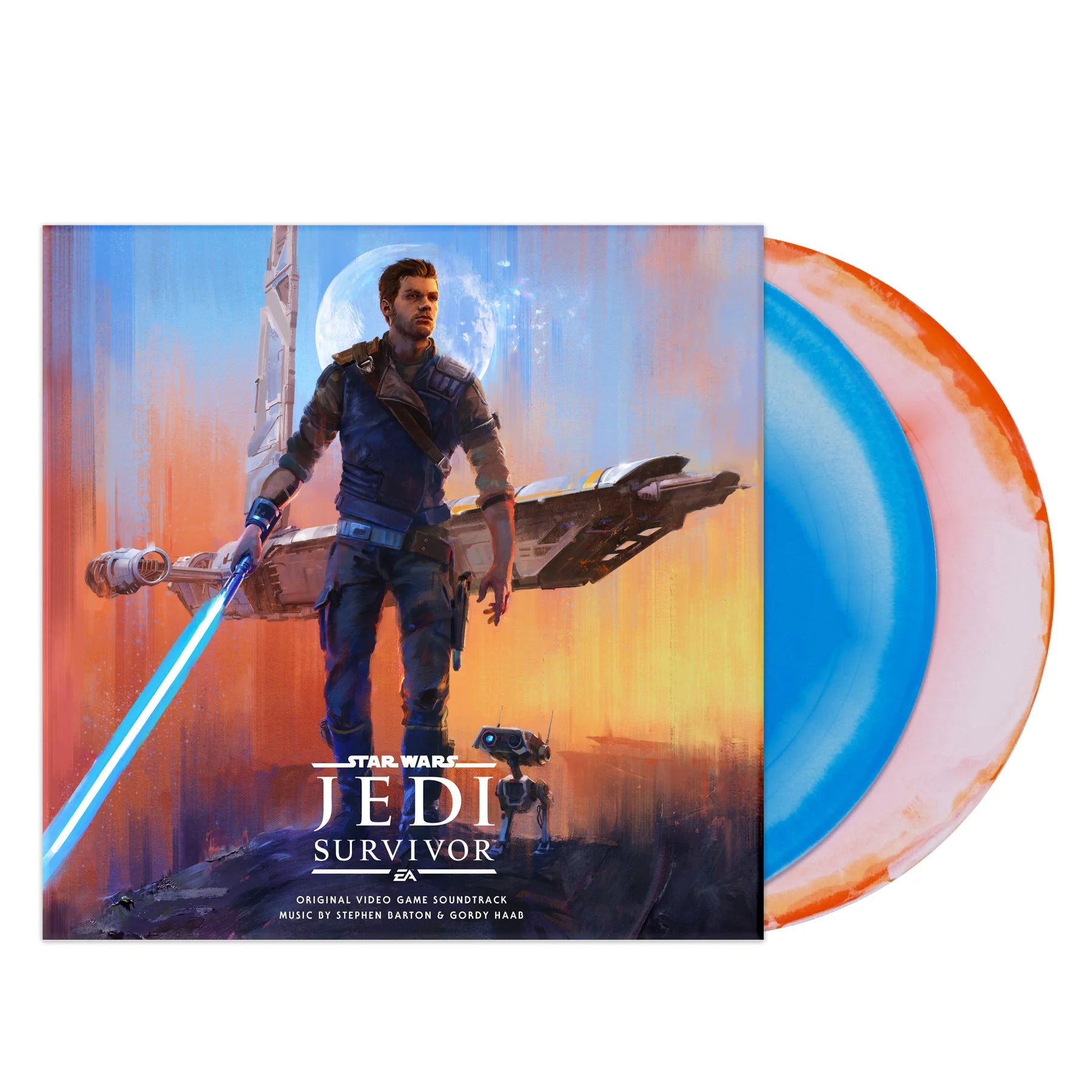 Stephen Barton, Gordy Haab - Star Wars Jedi - Survivor (OST): Limited 'Lightsaber Coloured' Vinyl 2LP