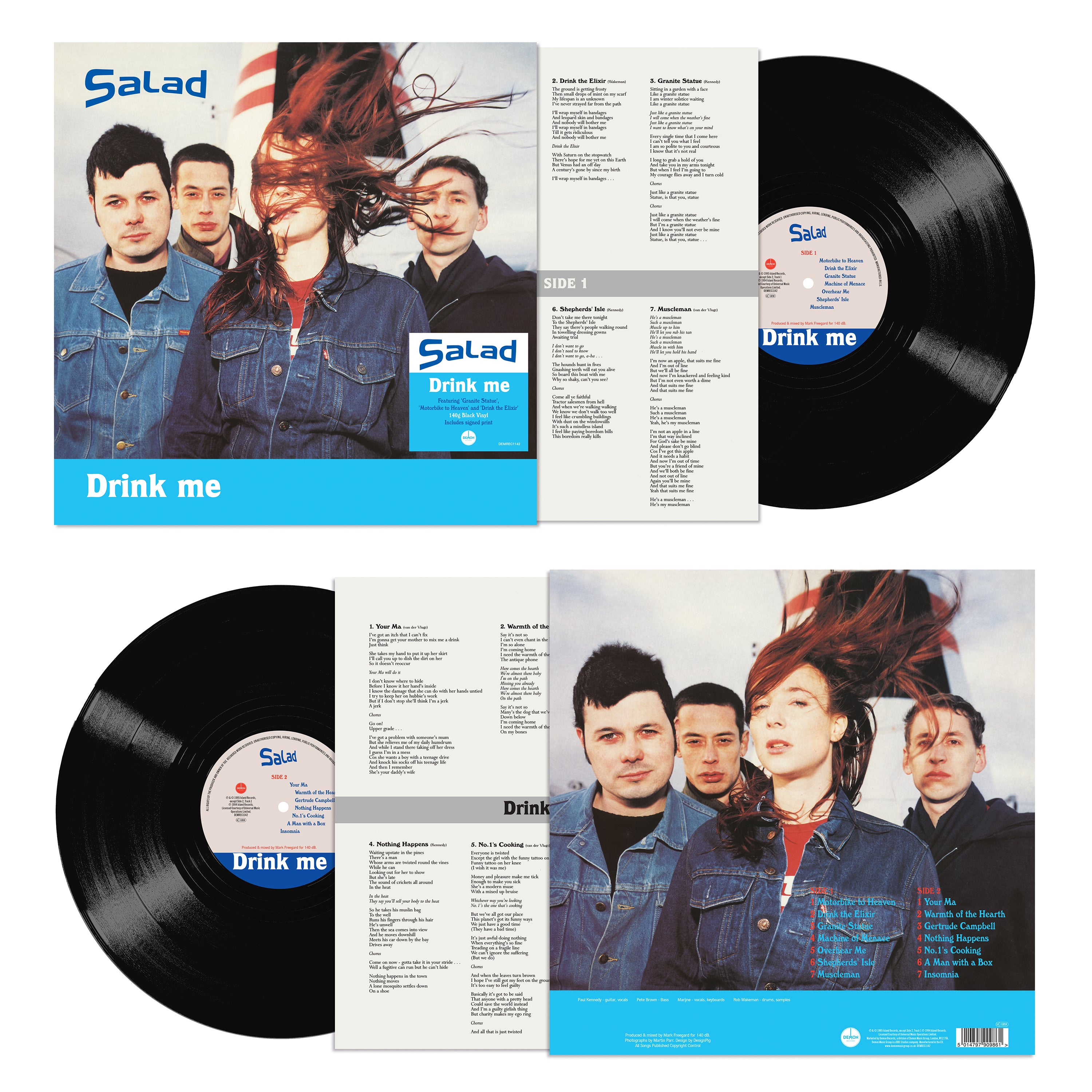 Salad - Drink Me: Limited Vinyl LP + Signed Print