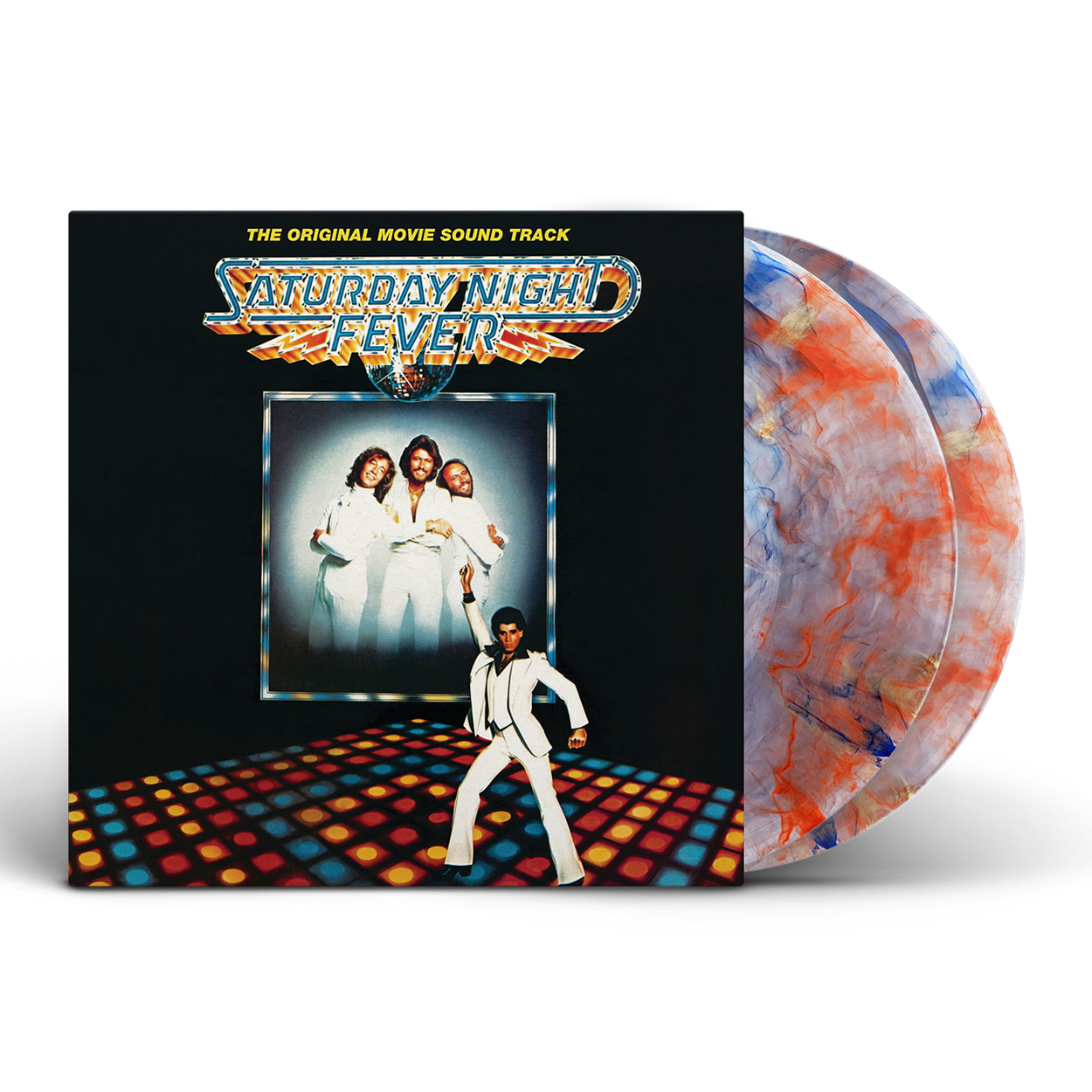 Various Artists - Saturday Night Fever: Red, Orange and Blue Marble Vinyl 2LP