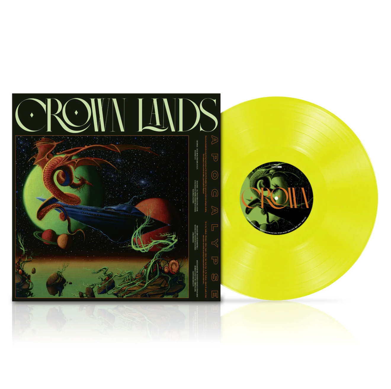 Crown Lands - Apocalypse: Neon Yellow Vinyl LP