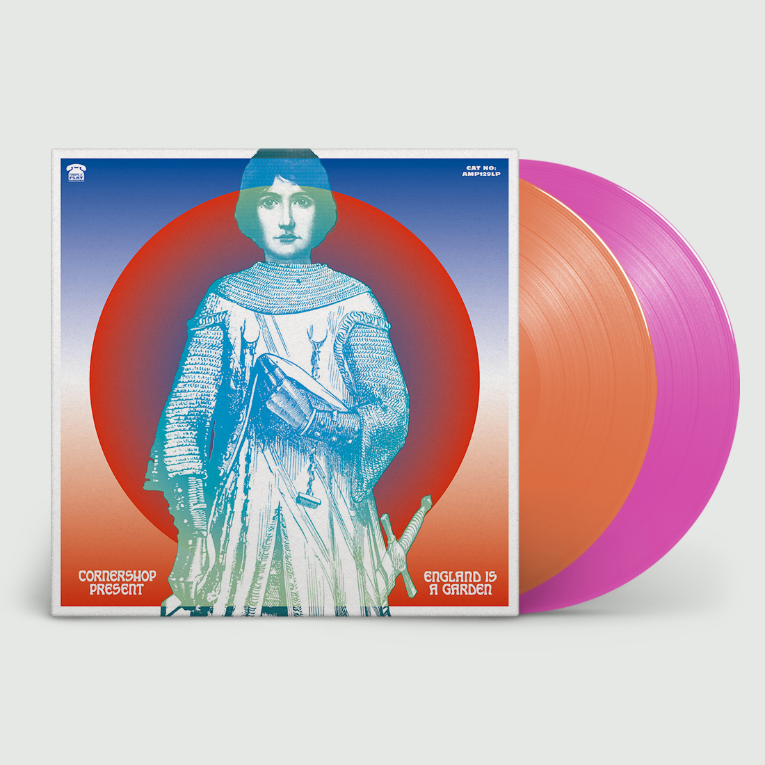 Cornershop - England Is A Garden: Limited Edition California State Orange and Roller Rink Pink Vinyl 2LP
