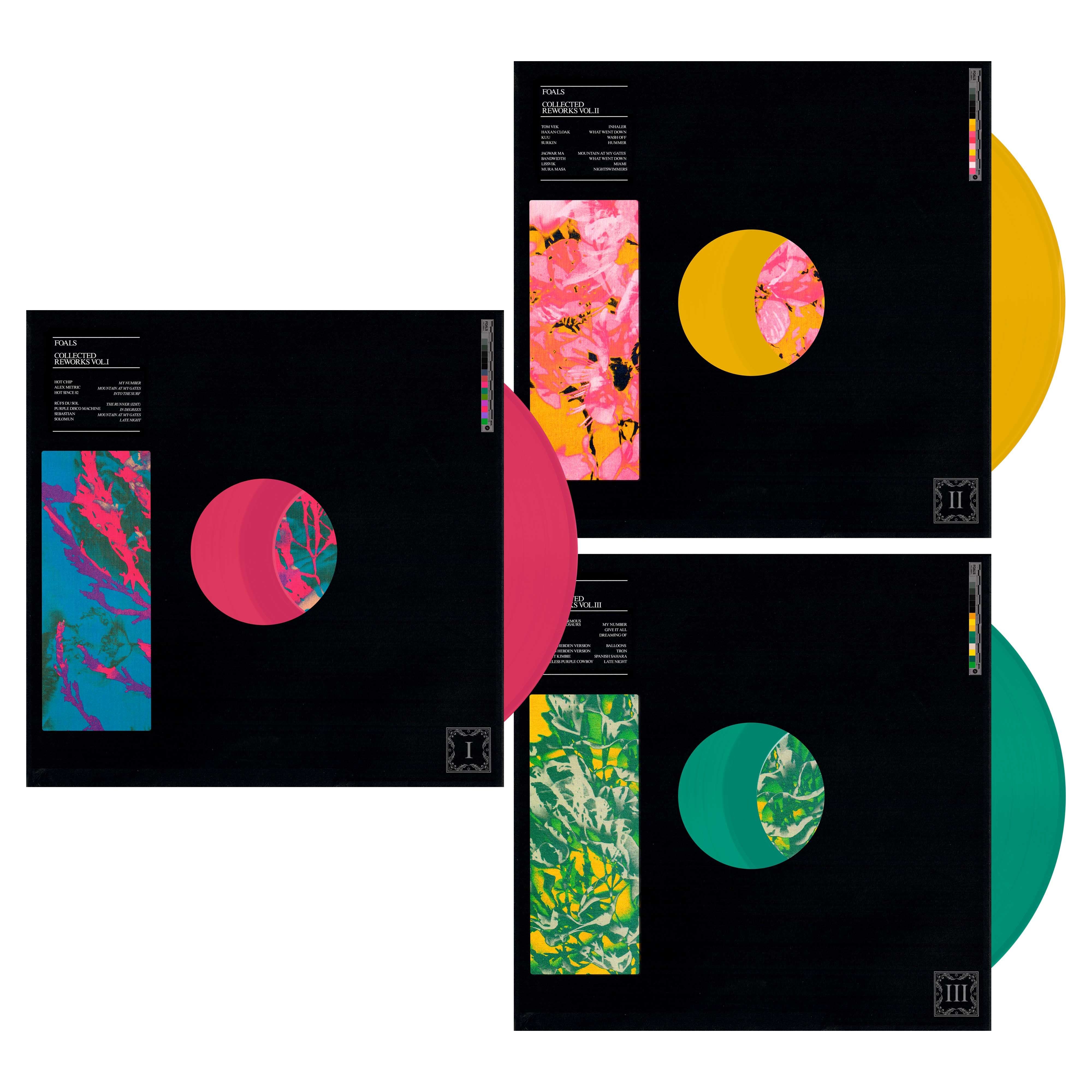 Foals - Collected Reworks: Limited Mint Green, Yellow + Pink Vinyl 3LP