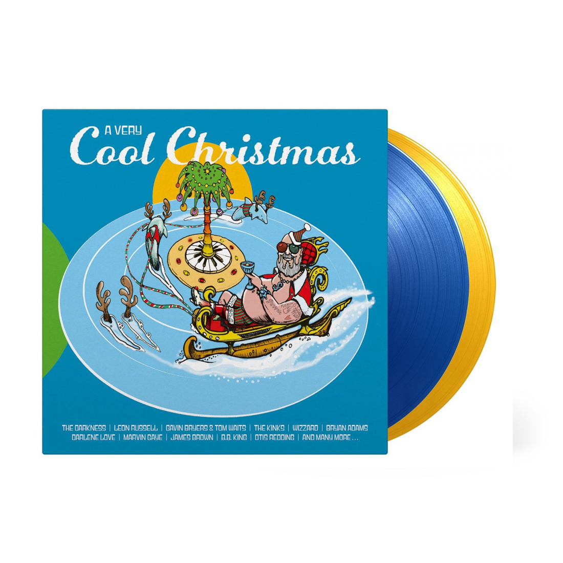 Various Artists - A Very Cool Christmas: Limited Transparent Yellow + Blue Vinyl 2LP