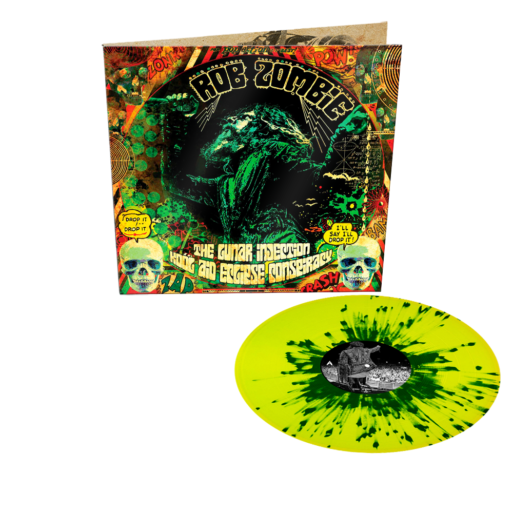 Rob Zombie - The Lunar Injection Kool Aid Eclipse Conspiracy: Exclusive Neon Yellow + Green Splatter Vinyl LP