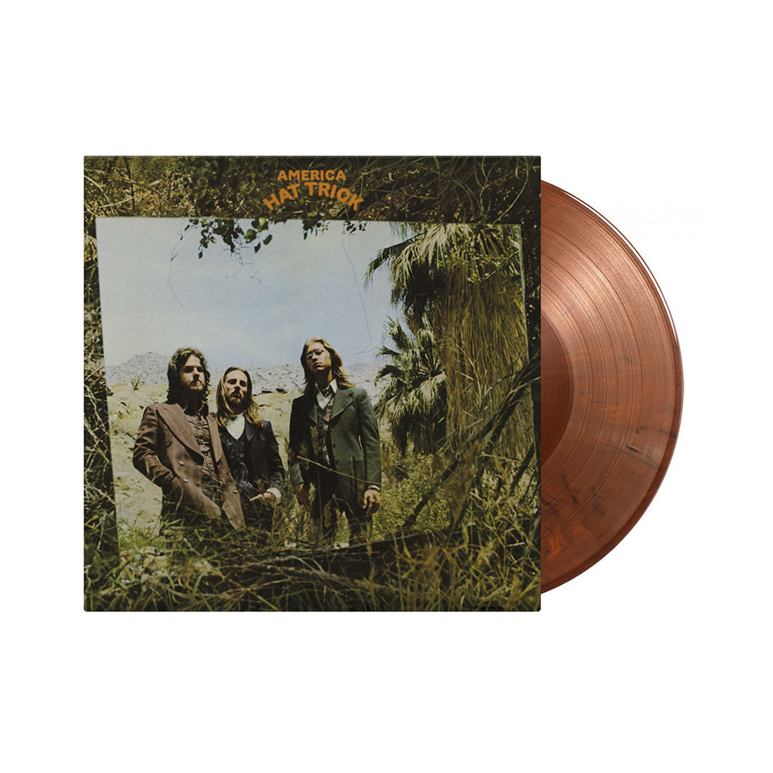 America - Hat Trick: Limited Edition Orange + Black Mixed Colour Vinyl LP
