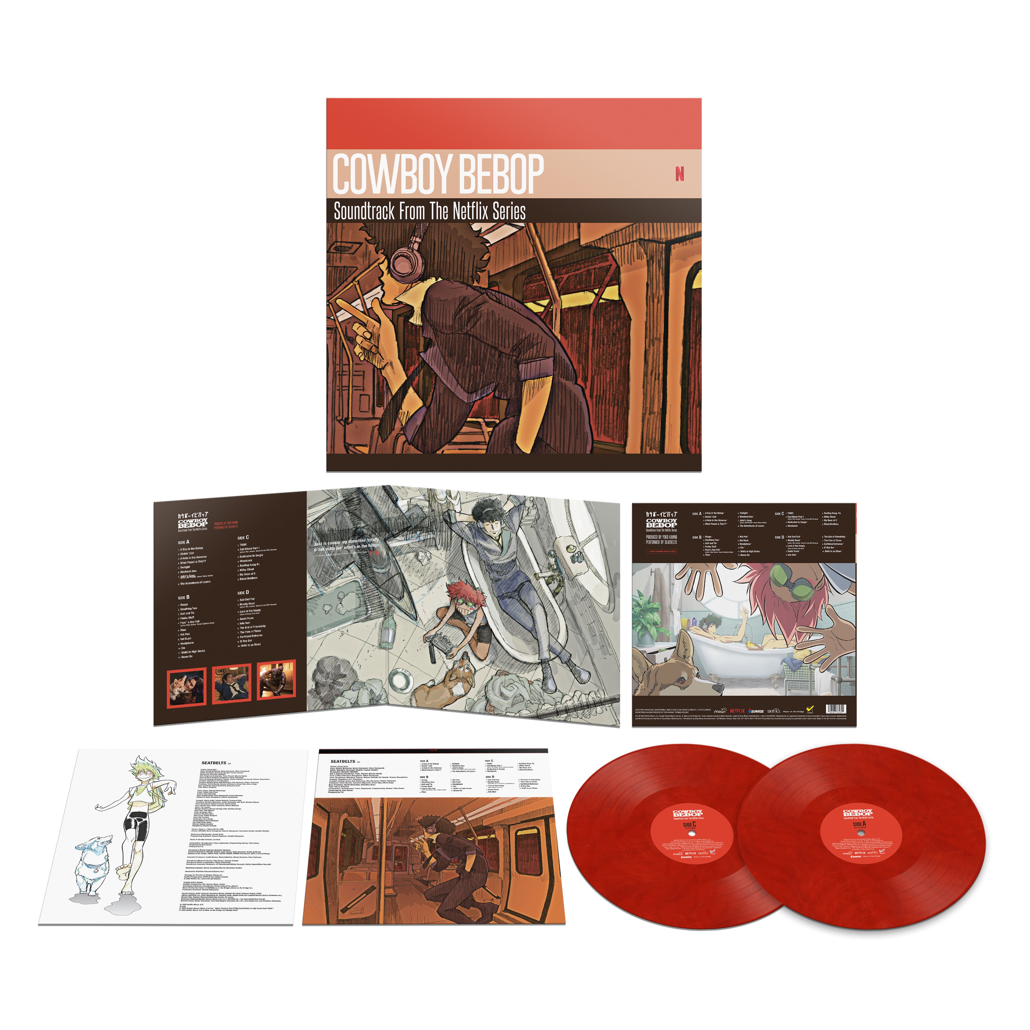 Yoko Kanno - Cowboy Bebop - Soundtrack from the Netflix Original Series: Limited Red Marble Vinyl 2LP