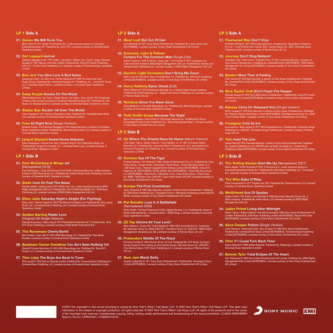 Various Artists - NOW That’s What I Call Rock (3LP)