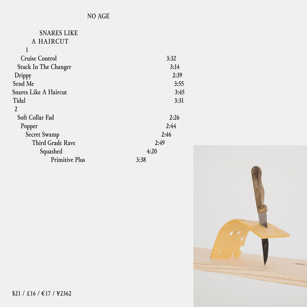 No Age  - Snares Like a Haircut: Vinyl LP