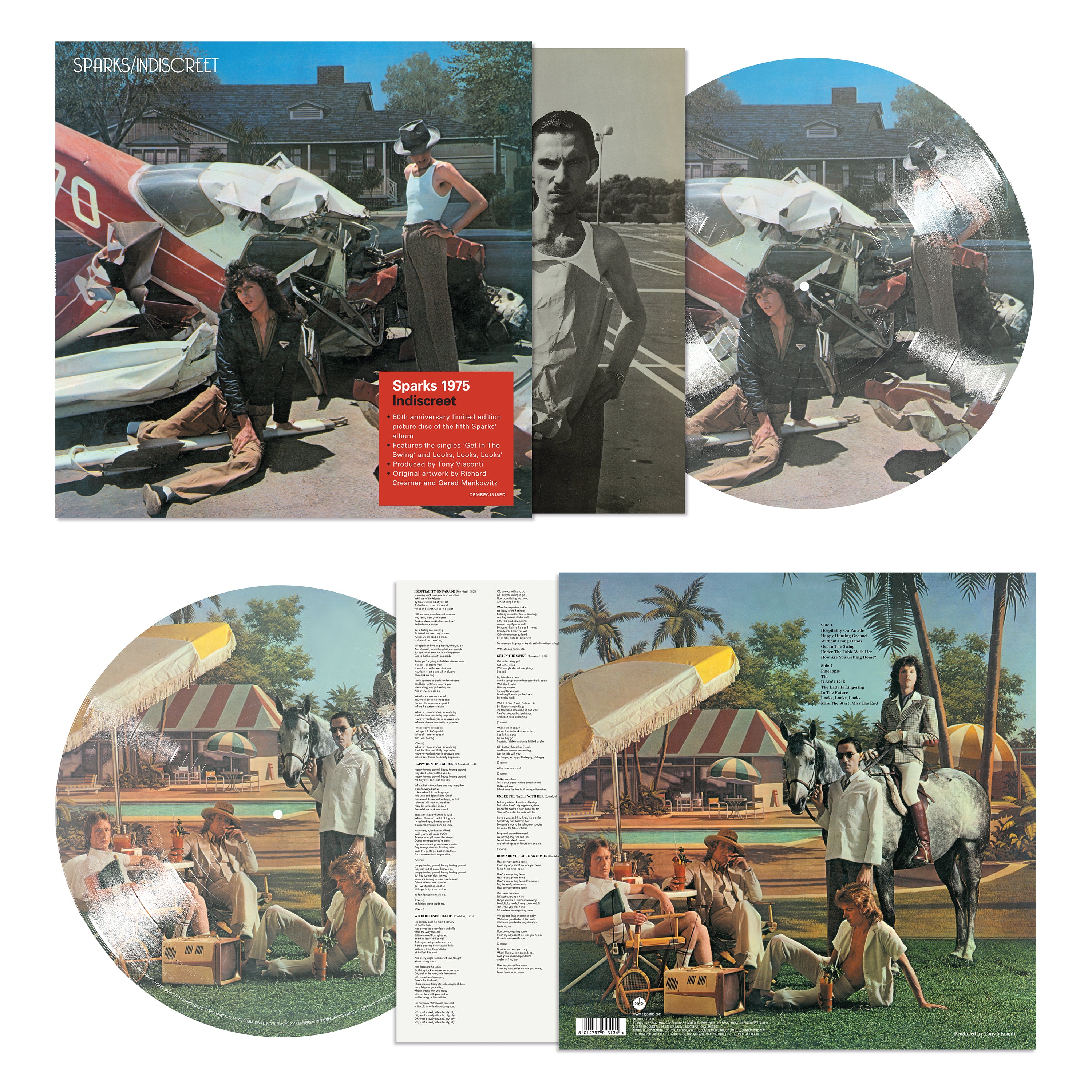 Sparks - Indiscreet (50th Anniversary): Picture Disc Vinyl LP