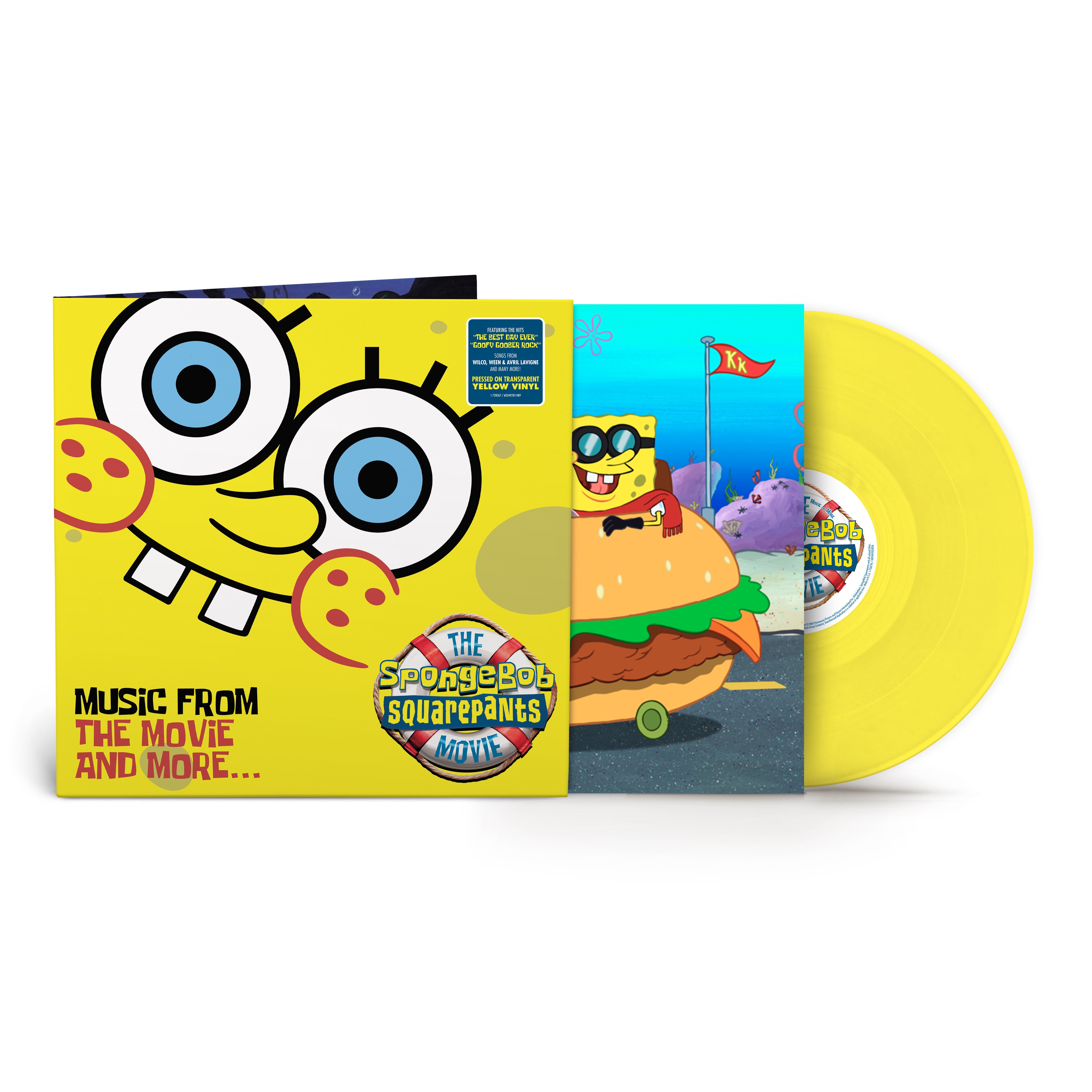 Various Artists - The Sponge Bob Squarepants Movie - Music From The Movie & More Yellow Vinyl LP