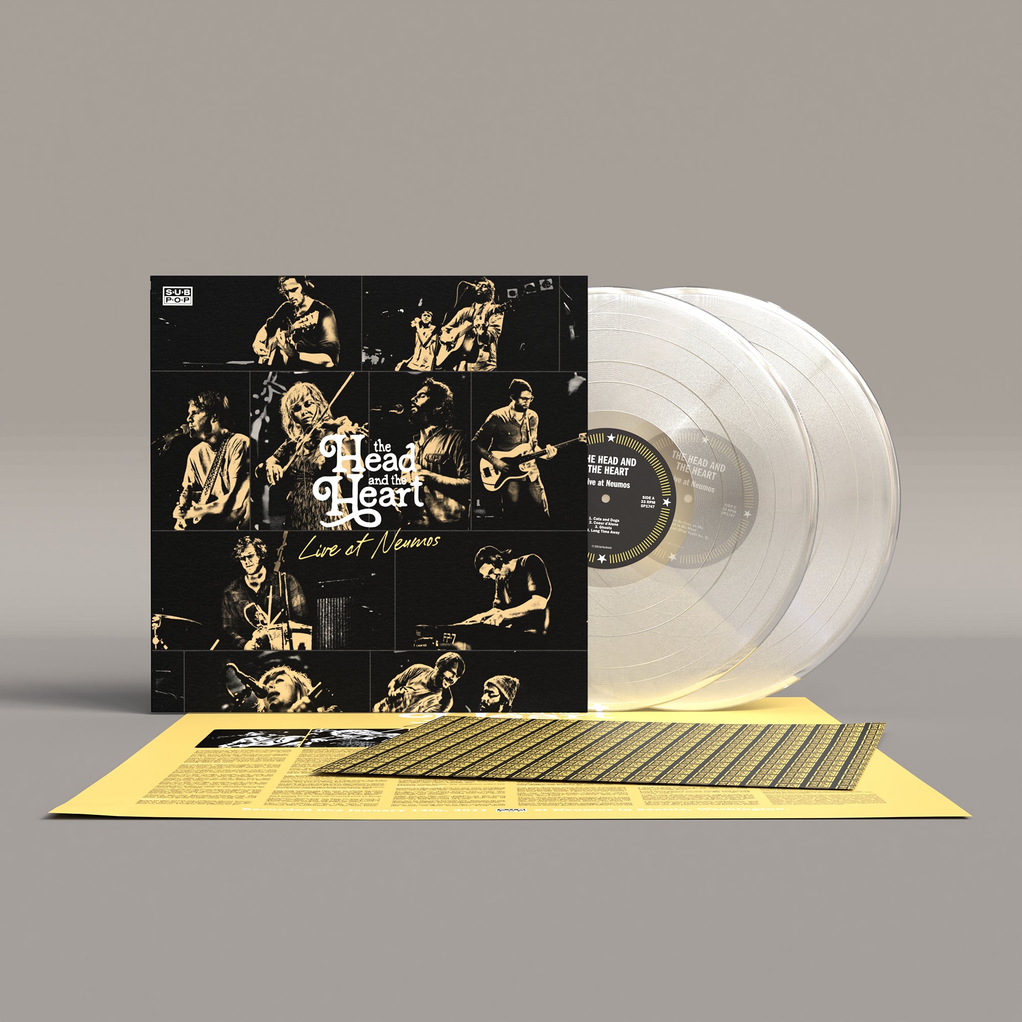 The Head And The Heart - Live At Neumos (2011): Clear Vinyl 2LP