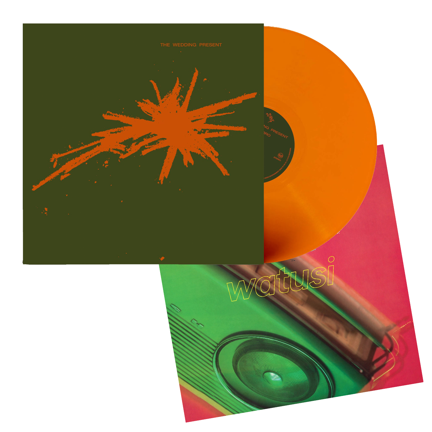 Bizarro: Limited Orange Bio Vinyl LP & Watusi Print Signed By David Gedge