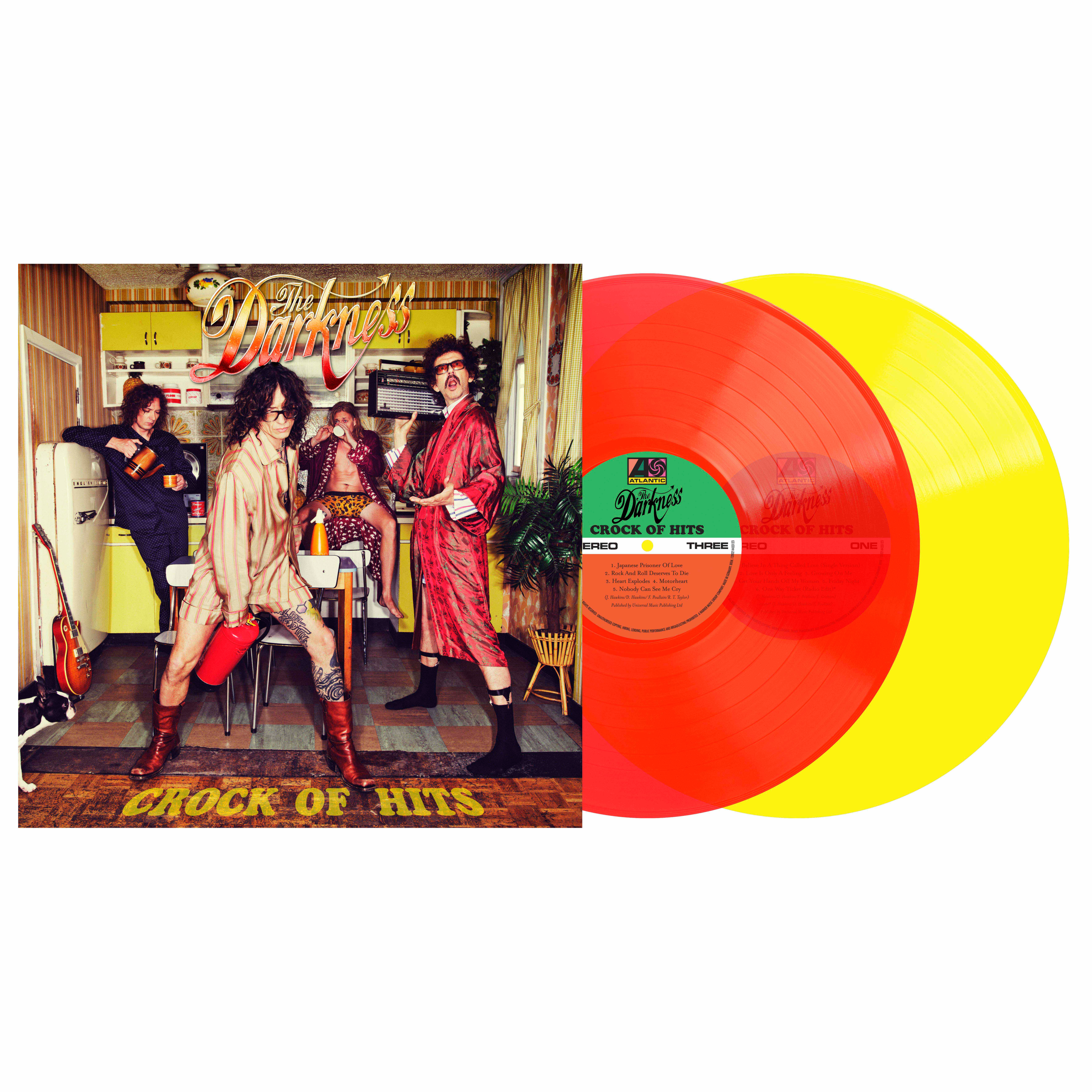 The Darkness - Crock Of Hits: Red & Yellow Vinyl 2LP