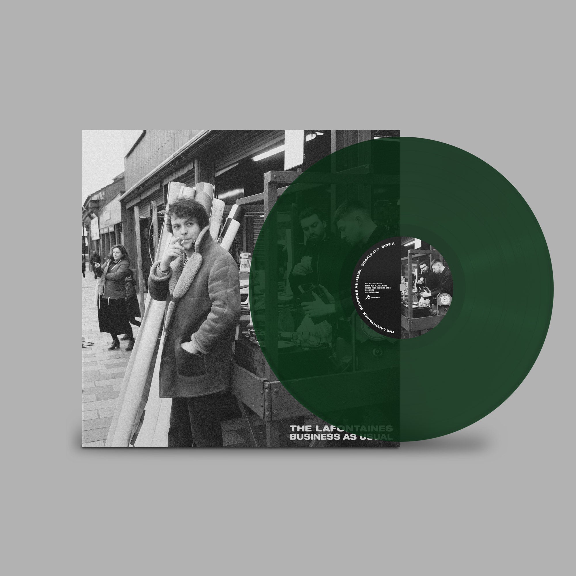 Business As Usual: Green Vinyl LP + Signed Print