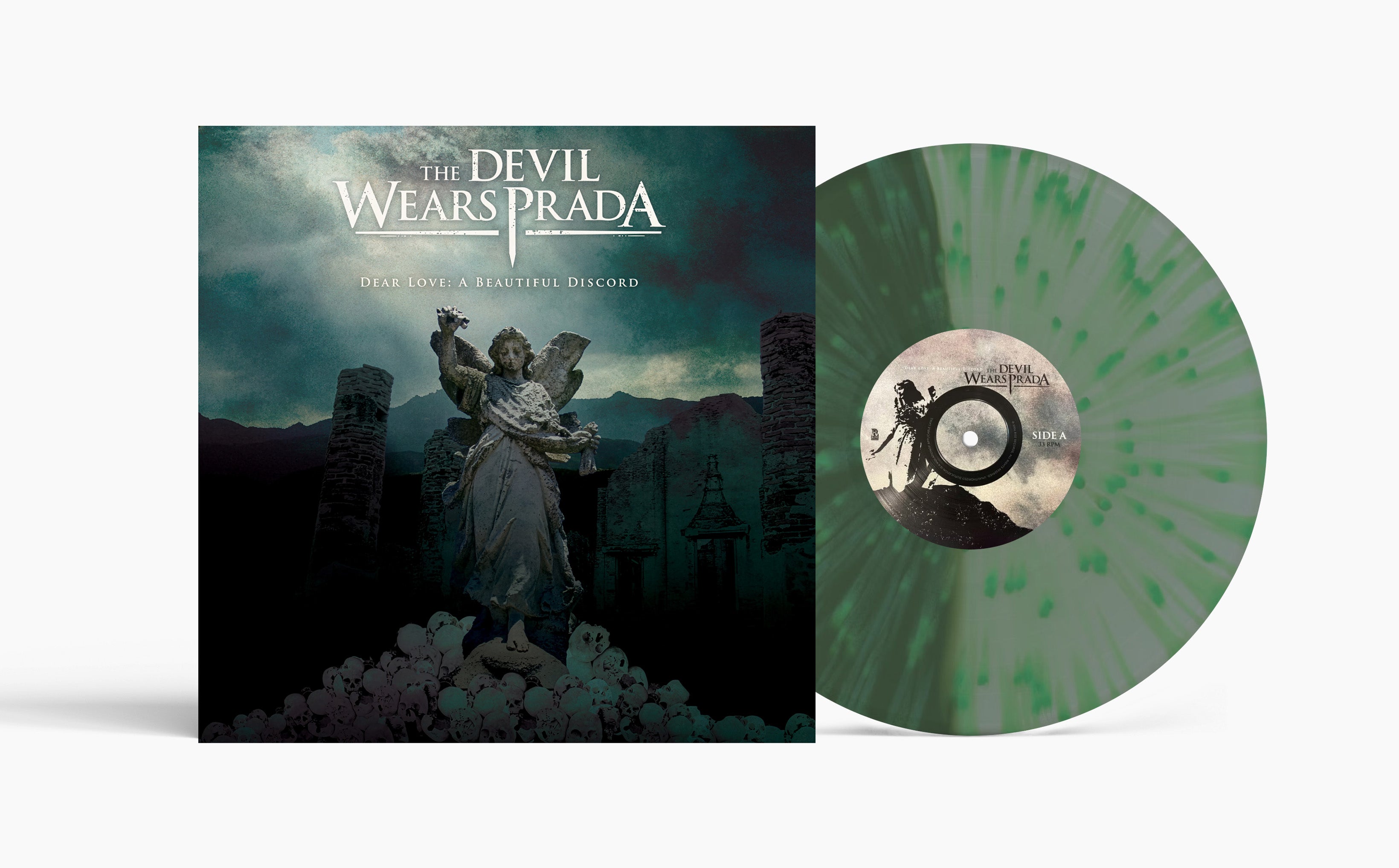 The Devil Wears Prada - Dear Love: A Beautiful Discord: Green & Coke Bottle Clear Split Green Splatter Vinyl LP