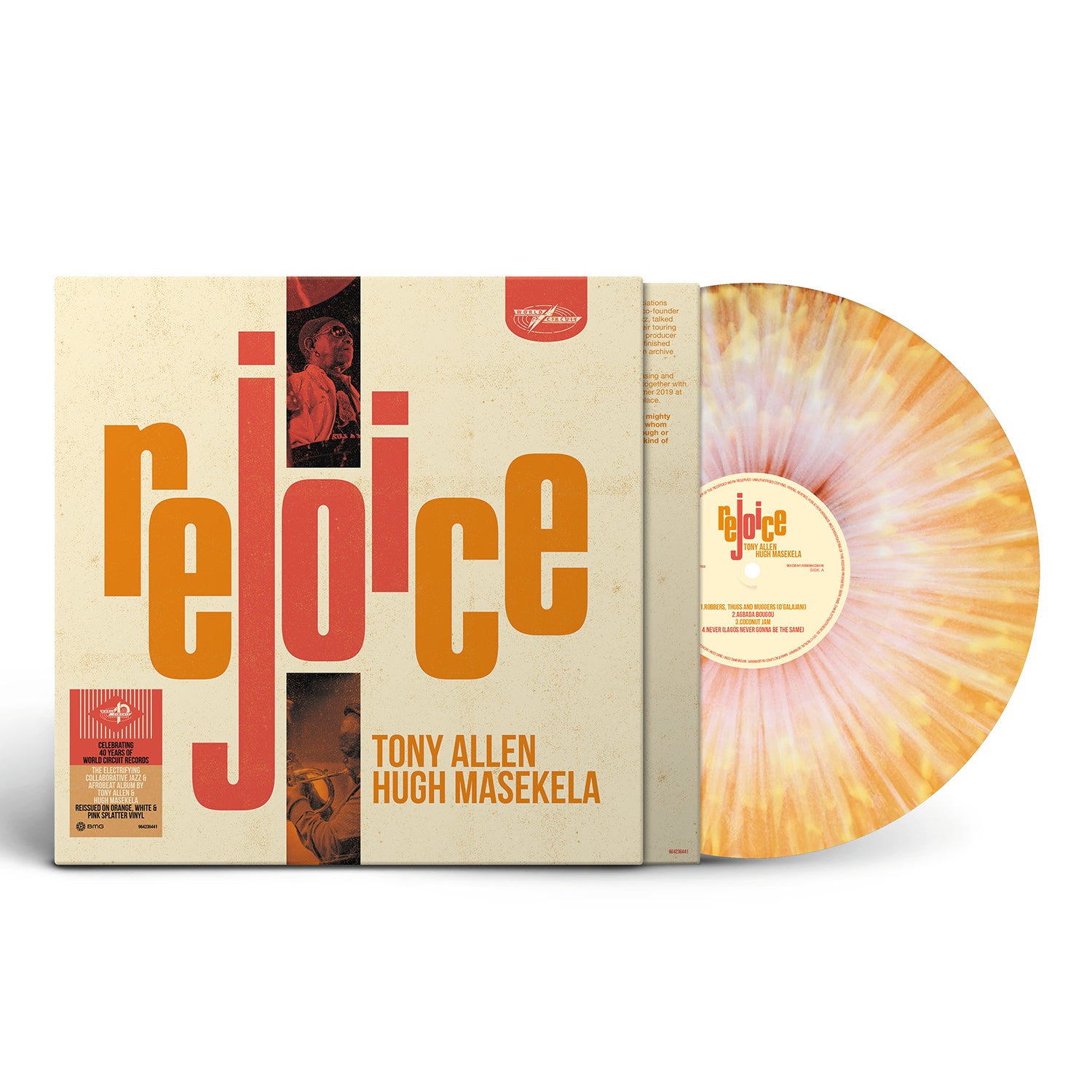 Tony Allen - Rejoice: Orange, White & Pink Splatter Vinyl LP