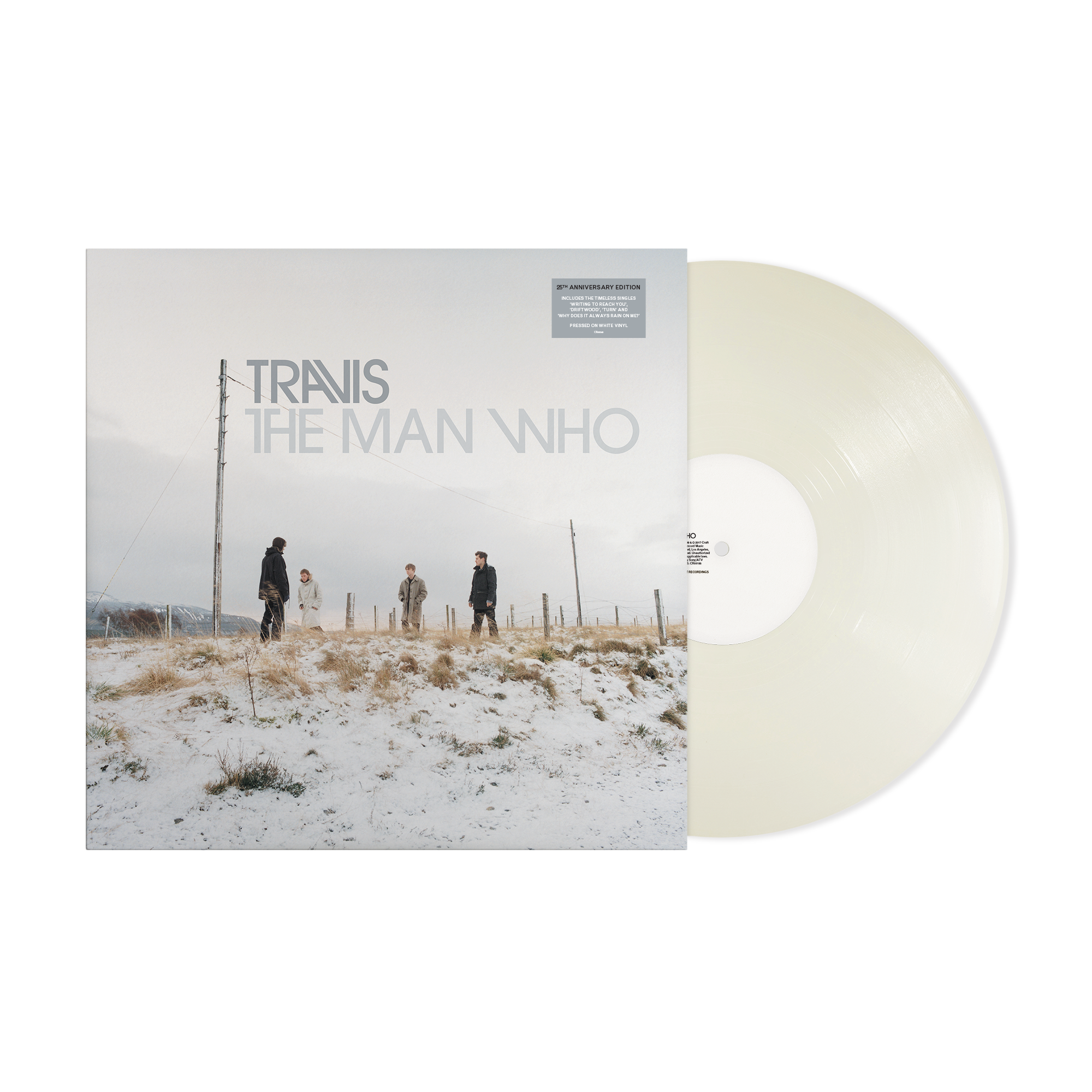 Travis - The Man Who (25th Anniversary Edition): Limited White Vinyl LP [NAD24]