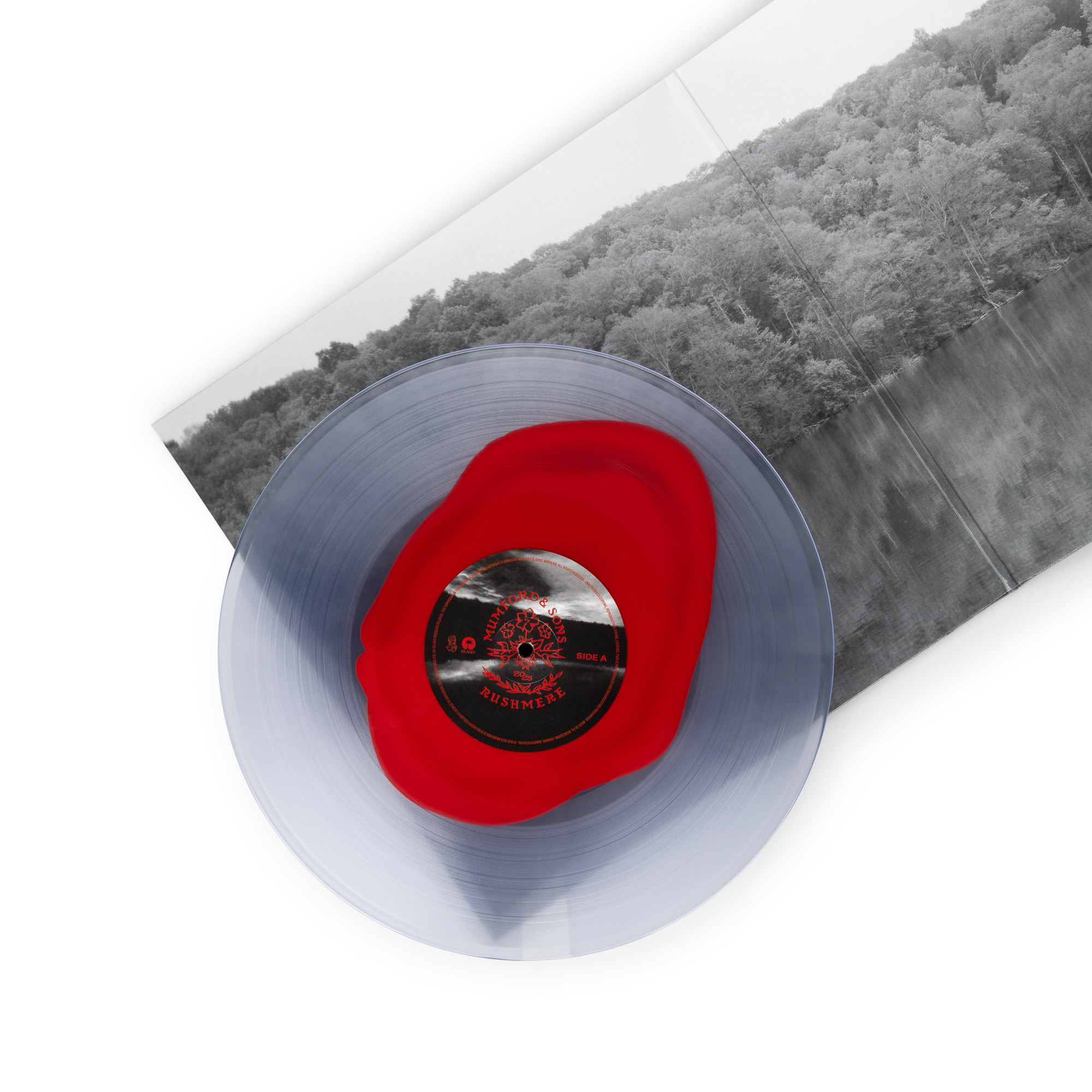 Mumford & Sons - RUSHMERE: Monochrome Red on Clear Vinyl LP