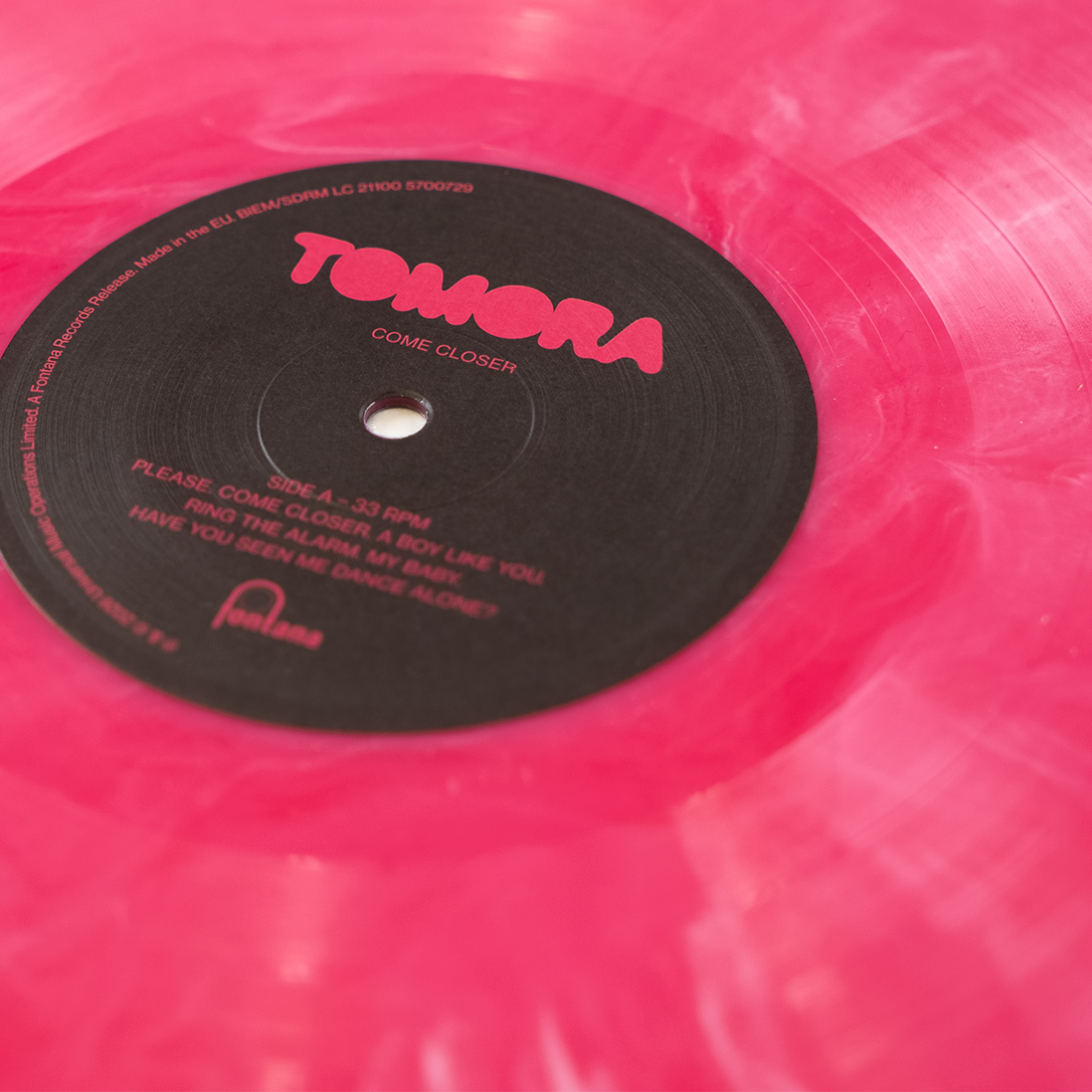 TOMORA - Come Closer - Pink Nebula Vinyl