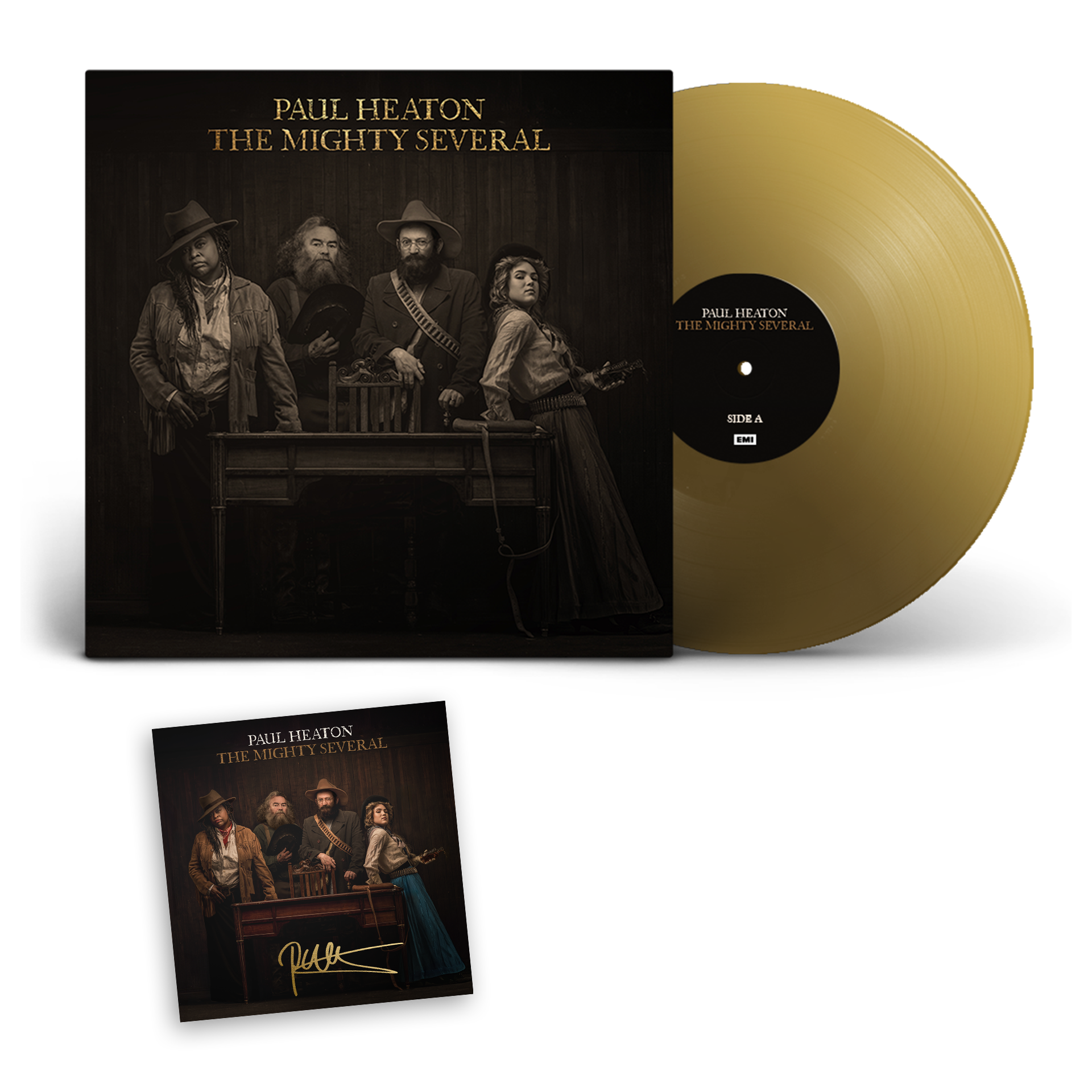 The Mighty Several Exclusive Gatefold Gold Vinyl & Signed Art Card