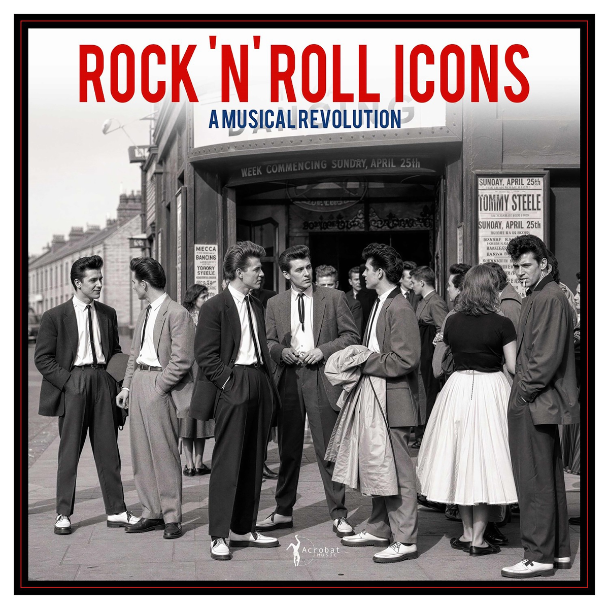Various Artists - Rock 'N' Roll Icons: A Musical Revolution: Neon Pink Marble Vinyl LP [NAD26]