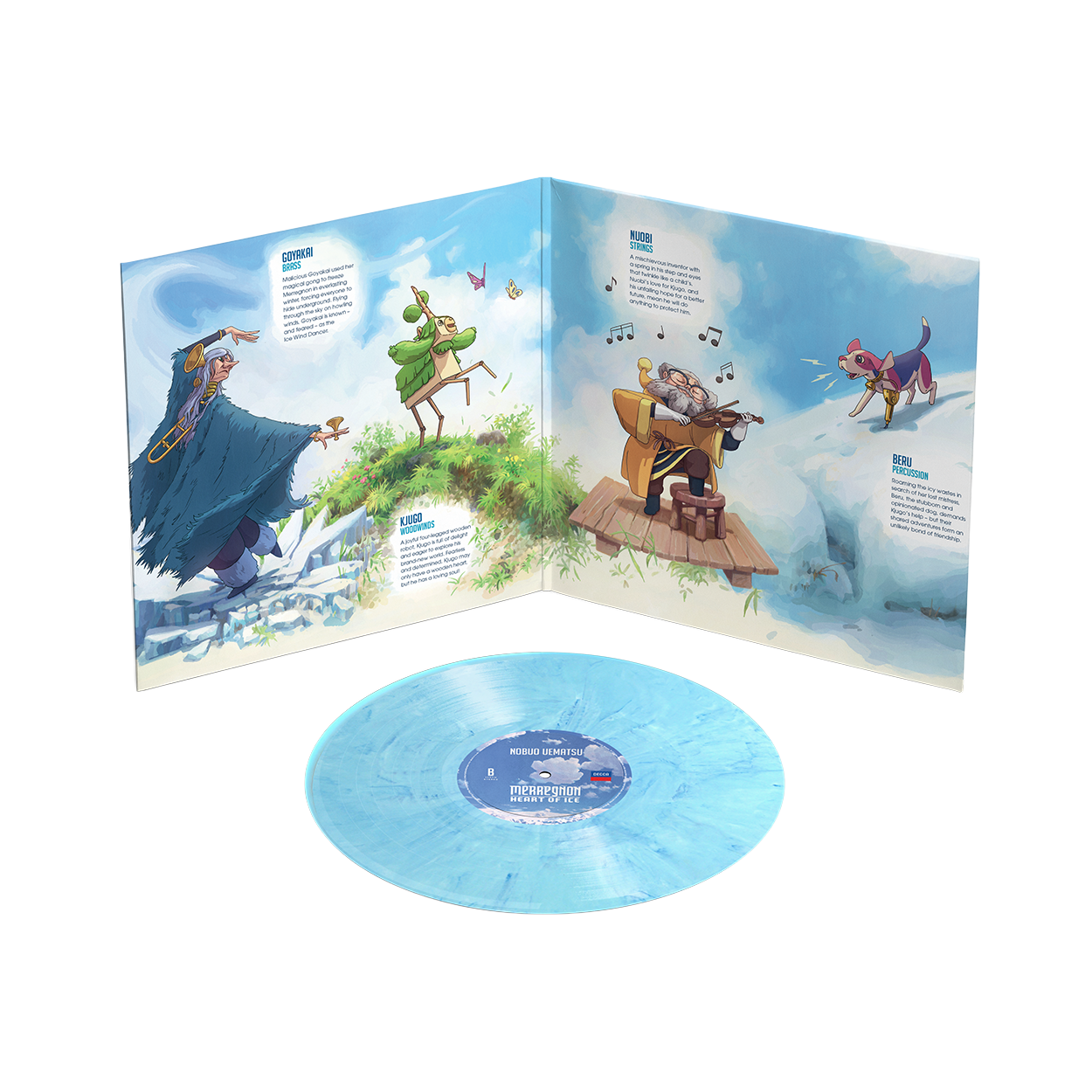 Nobuo Uematsu, London Symphony Orchestra - Merregnon: Heart of Ice - Ice Vinyl LP