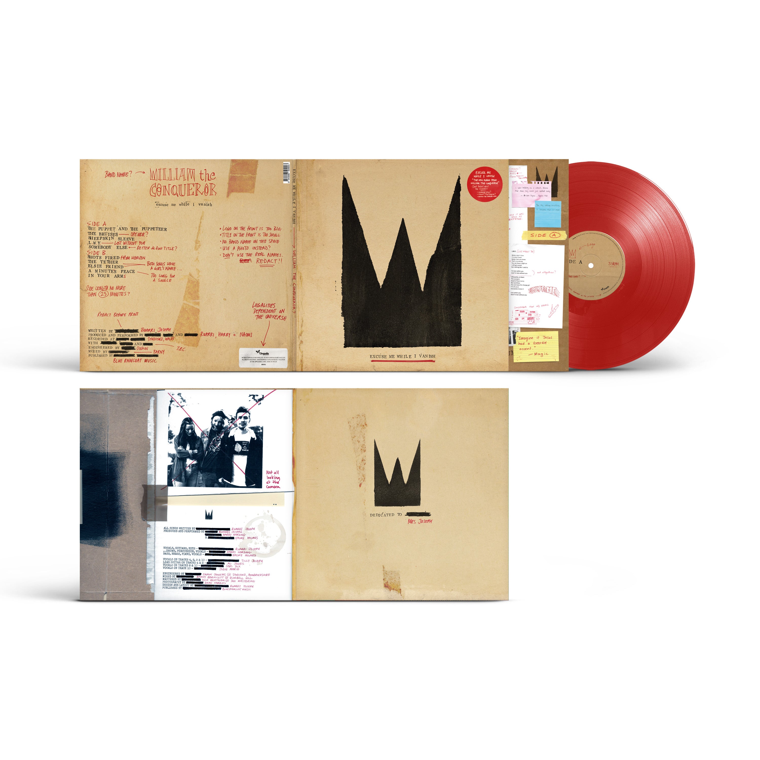 William The Conqueror - Excuse Me While I Vanish: Limited Edition Blood Red Vinyl LP