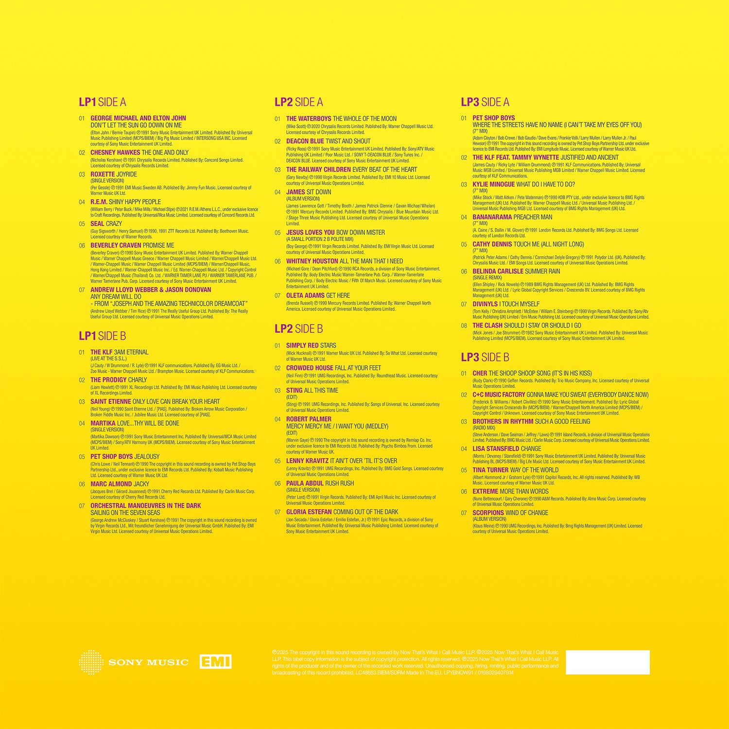 Various Artists - NOW – Yearbook 1991 (3LP)