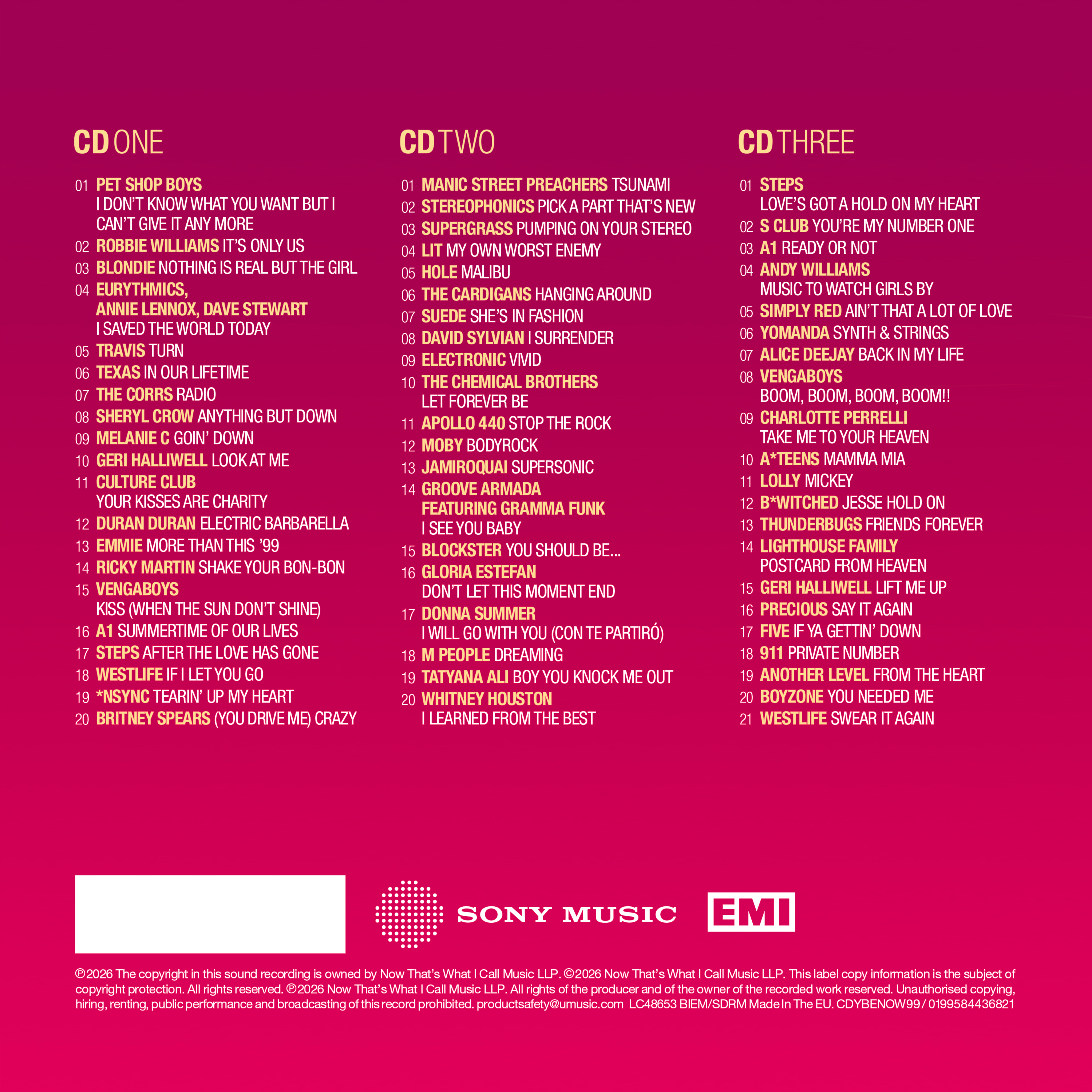 Various Artists - NOW – Yearbook Extra 1999