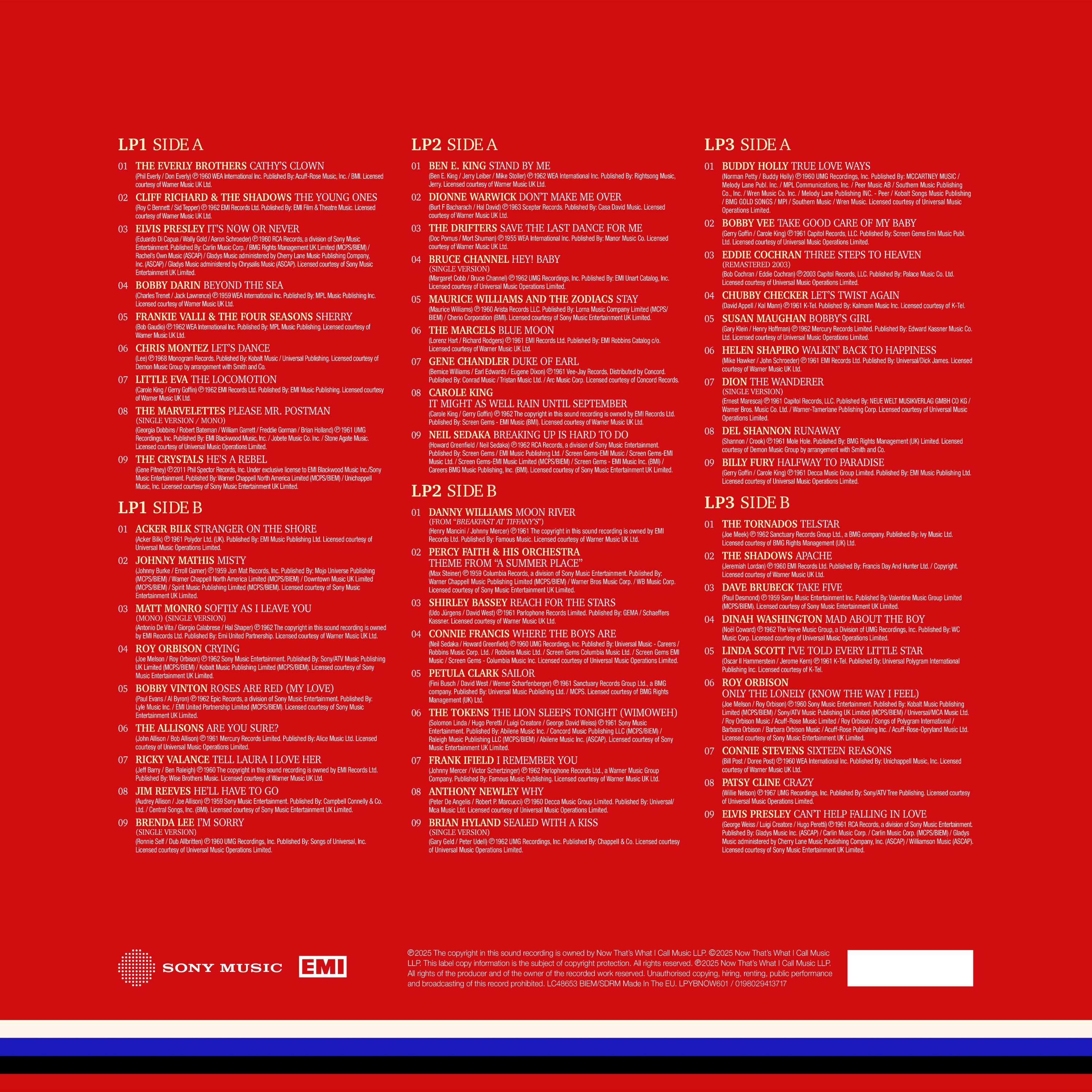 Various Artists - NOW Yearbook Presents - The 60s - Volume 1: 1960-1962 (3LP)