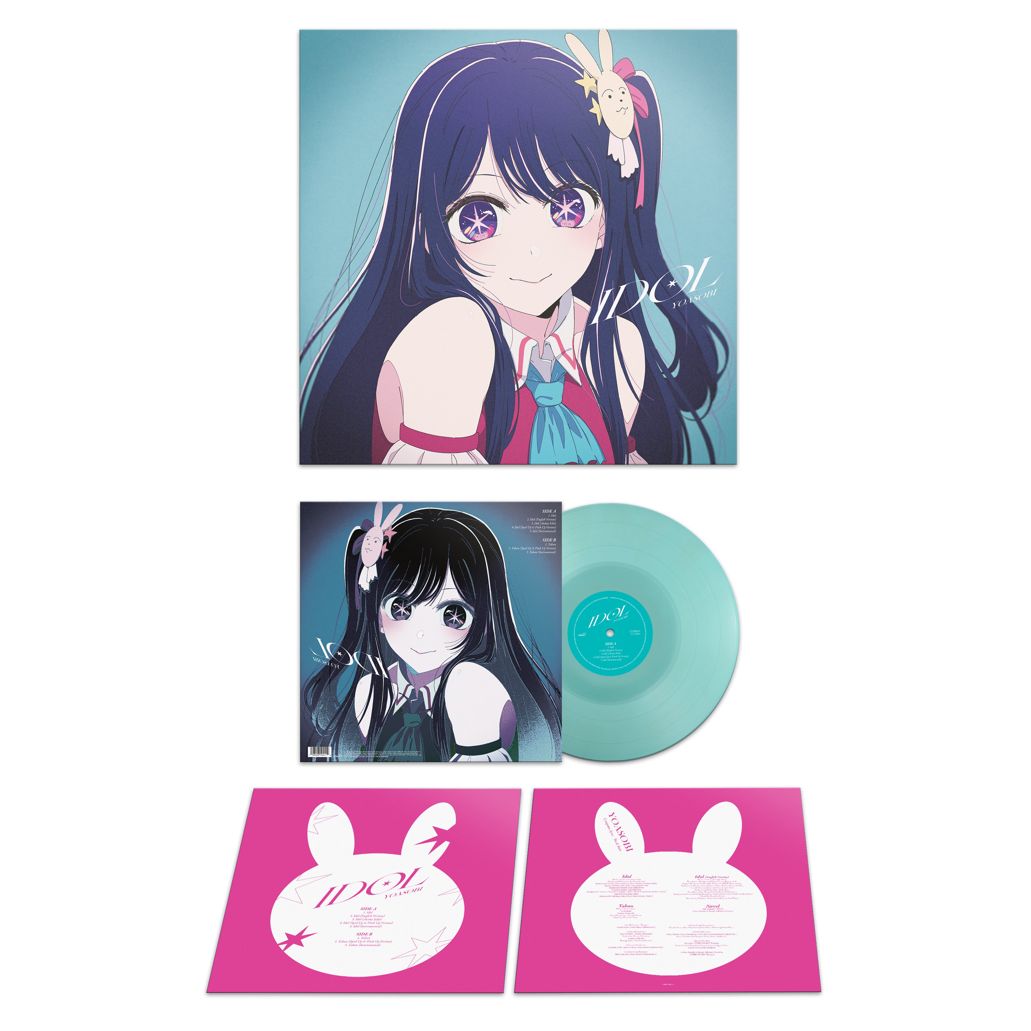 Yoasobi - IDOL (Opening Theme Song for TV anime Oshi no Ko): Translucent Aquamarine Blue Vinyl 12" Single