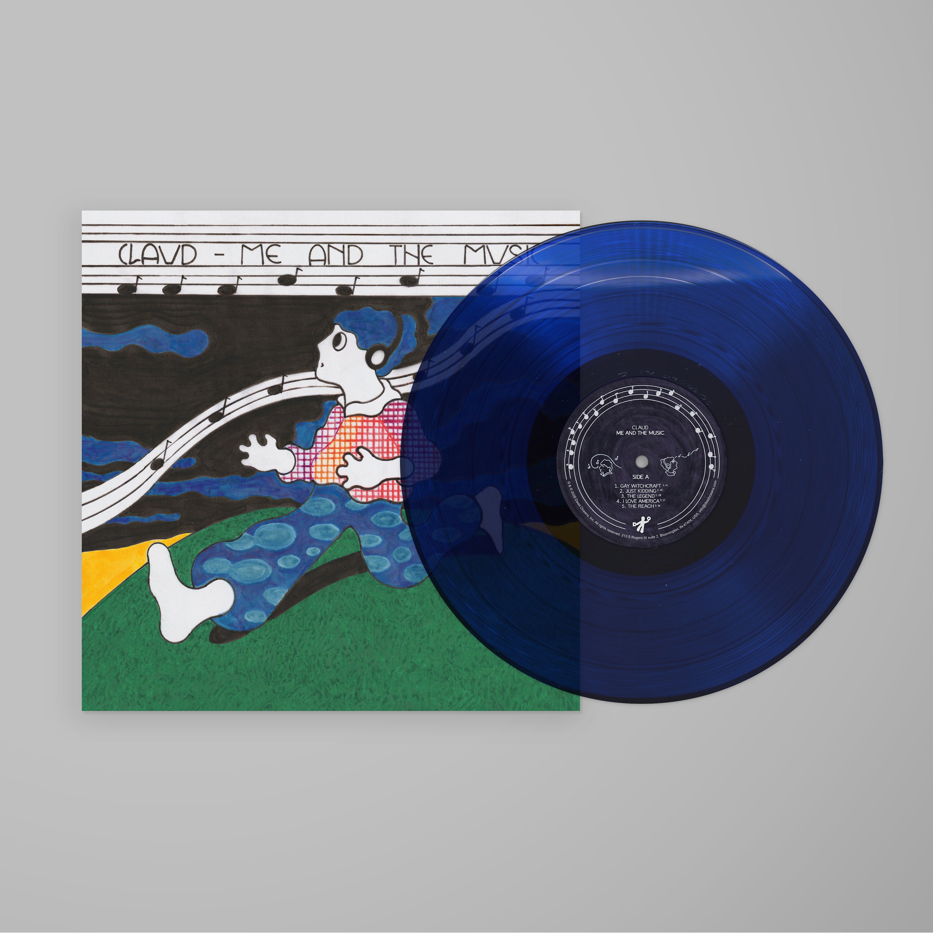 Claud - Me and the Music: Clear Cobalt Vinyl LP