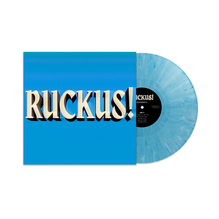 Movements - RUCKUS! Limited Blue + White Swirl Vinyl LP + Alternative Artwork